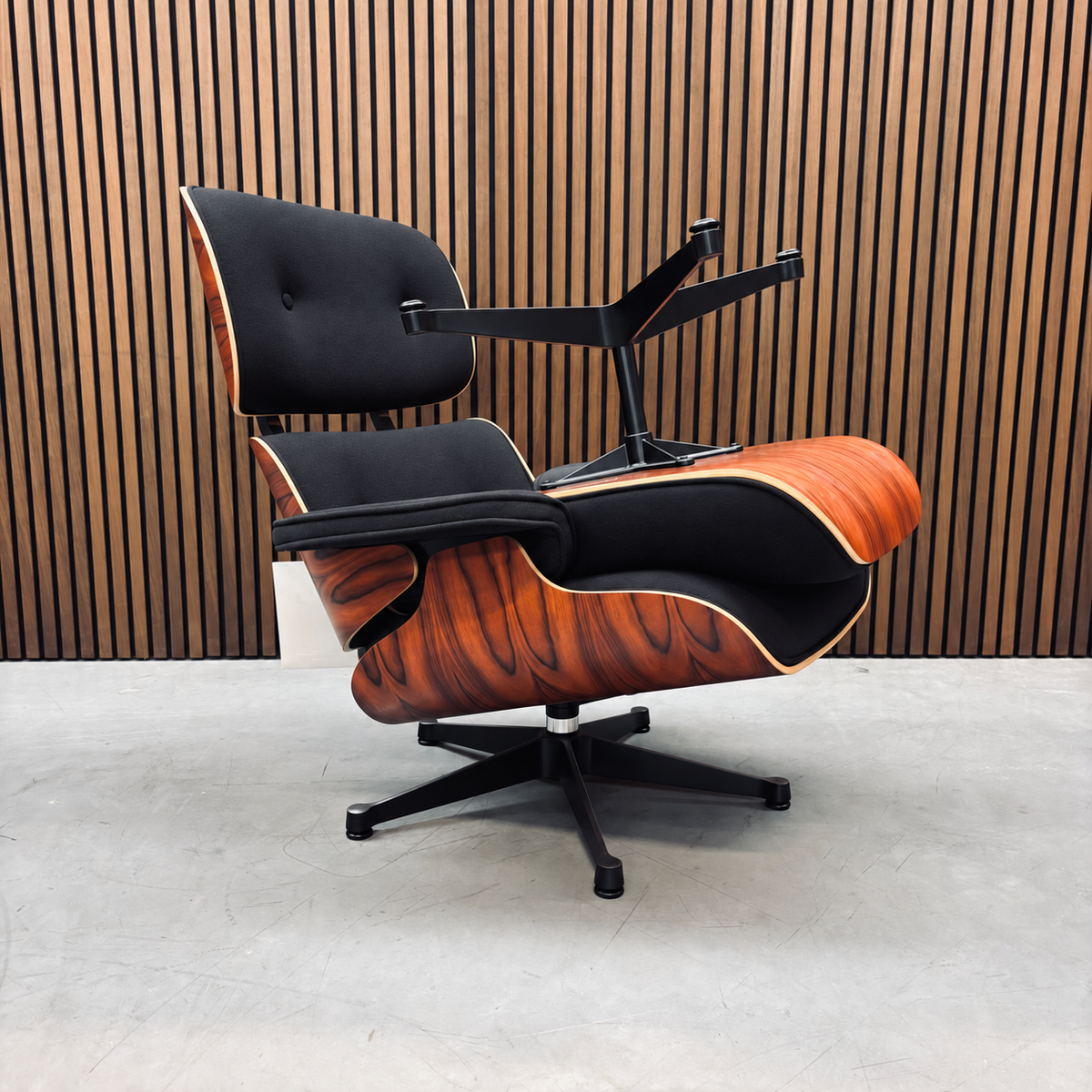 Vitra Eames Lounge Chair & Ottoman – Black Twill (60th Anniversary Limited Edition)