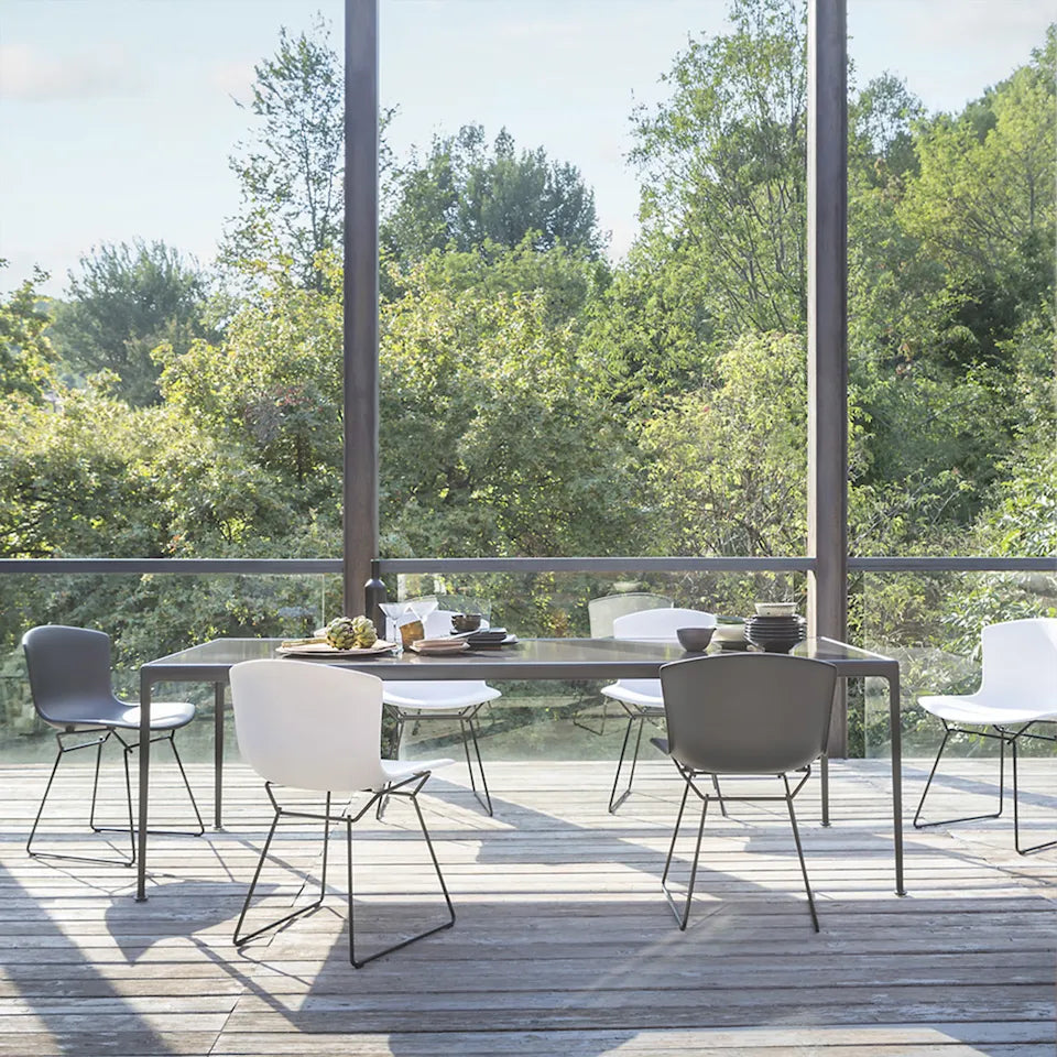 Knoll 1966 rechthoekige eettafel voor buiten 228 cm