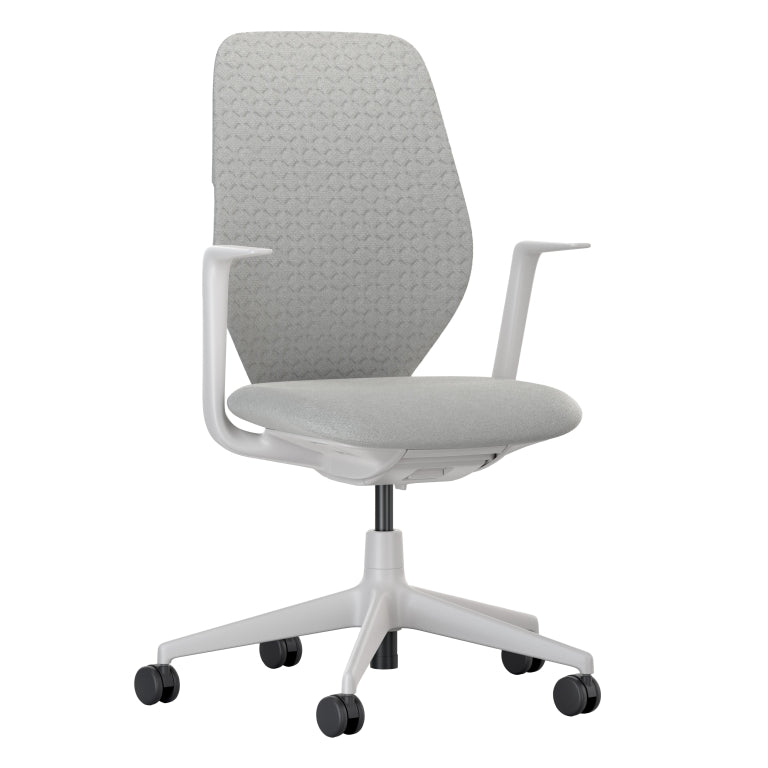 Vitra ACX Soft fixed bureaustoel grijs onderstel