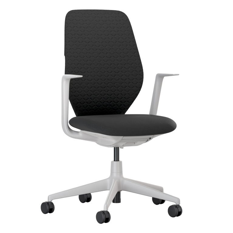 Vitra ACX Soft fixed bureaustoel grijs onderstel
