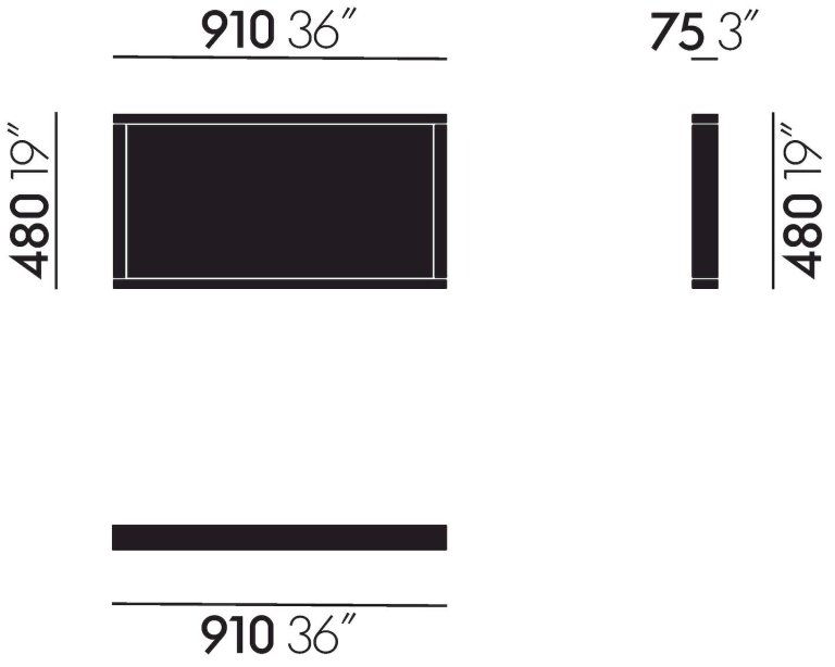 Vitra Color Frame mirror 58x140