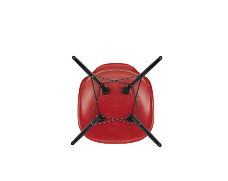 Vitra Eames DSW Glasfiberstol ahorn sort