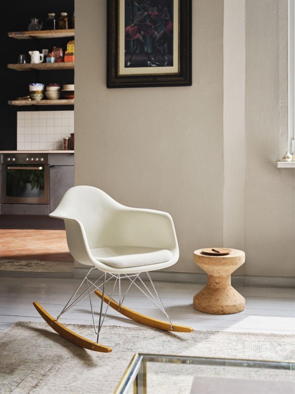 Vitra Eames RAR schommelstoel vast zitkussen
