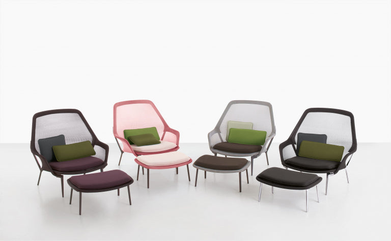 Vitra Slow chair met Ottoman loungestoel