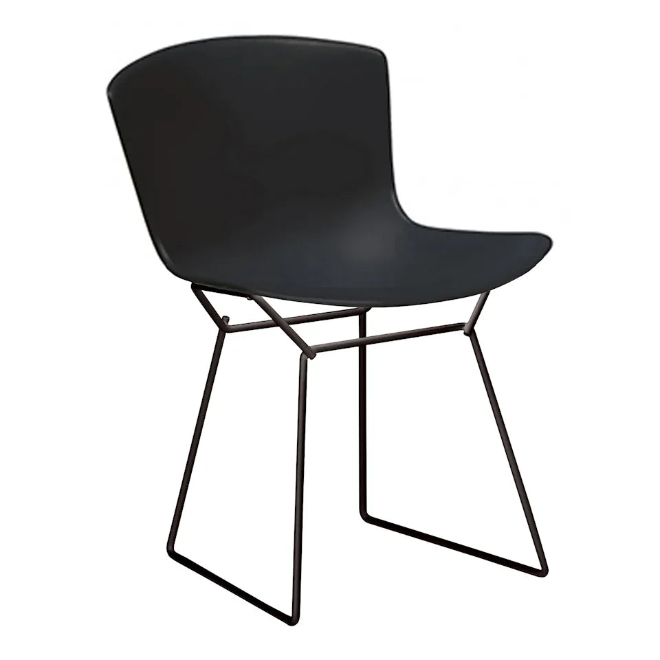 Knoll Bertoia Plastic buitenstoel zwart