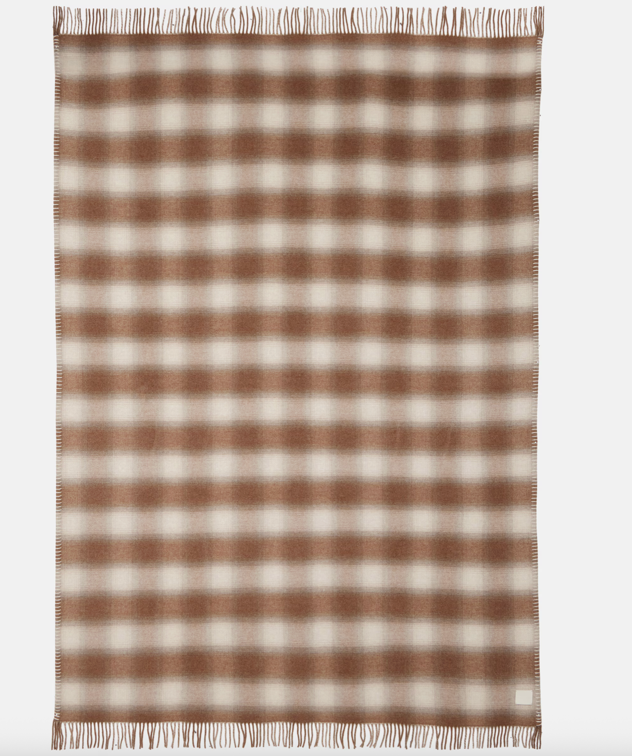 Loro Piana Plaid wool and cashmere flannel throw
