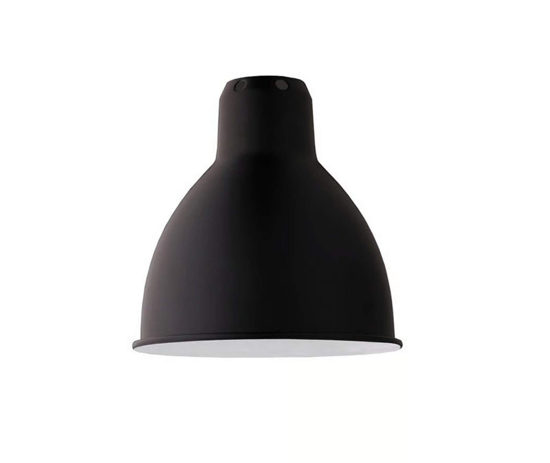 DCW éditions N°214 Satin Black Wall Lamp Round Lampshade