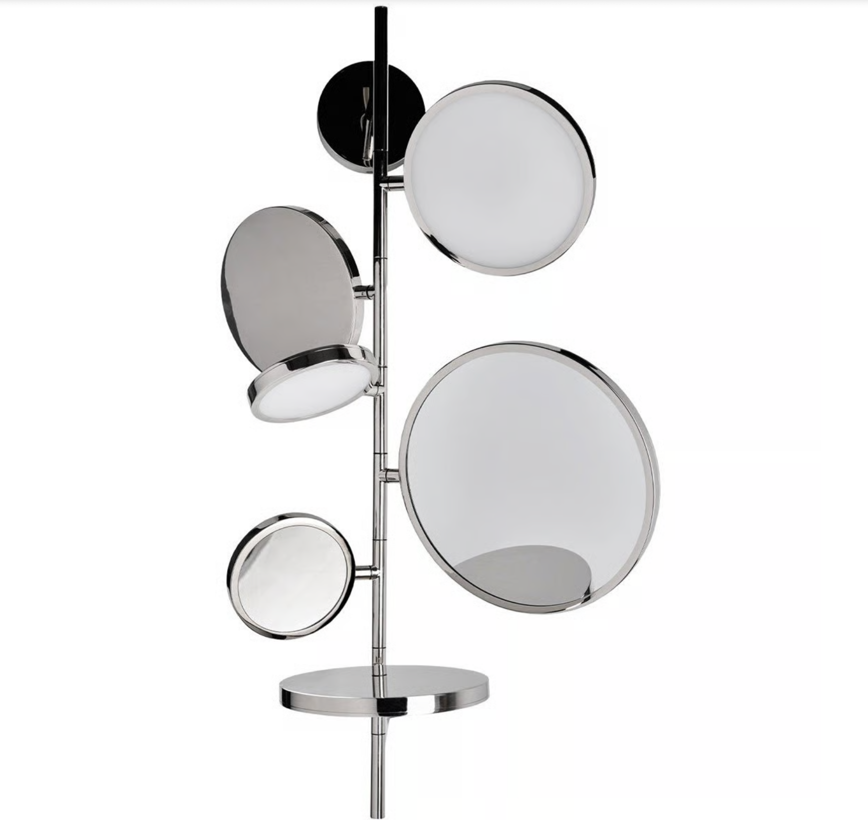 DCW éditions Tell Me Stories Wall Lamp with Mirrors Silver