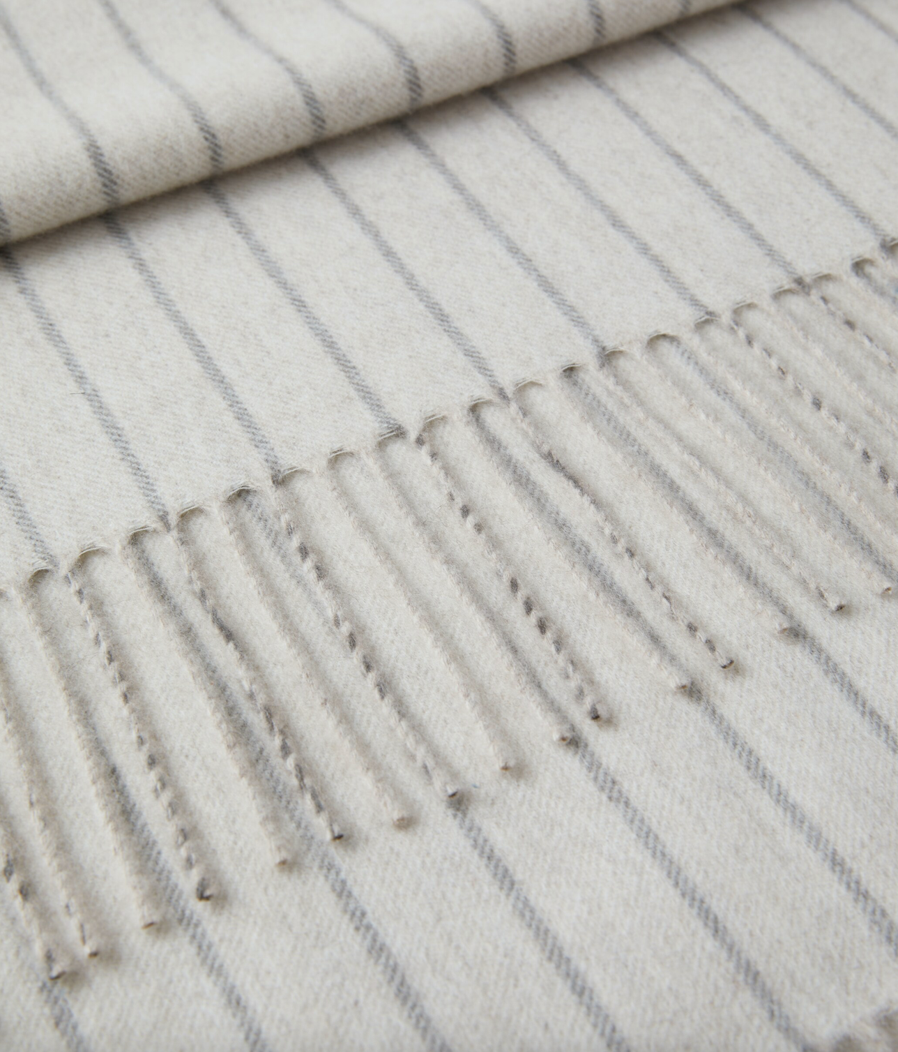 Loro Piana Pinstriped cashmere throw