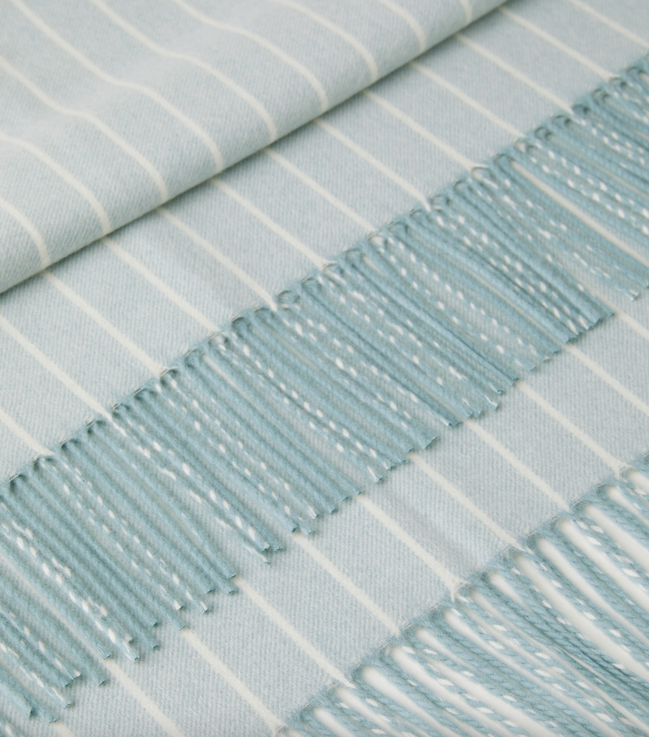 Loro Piana Pinstriped cashmere throw