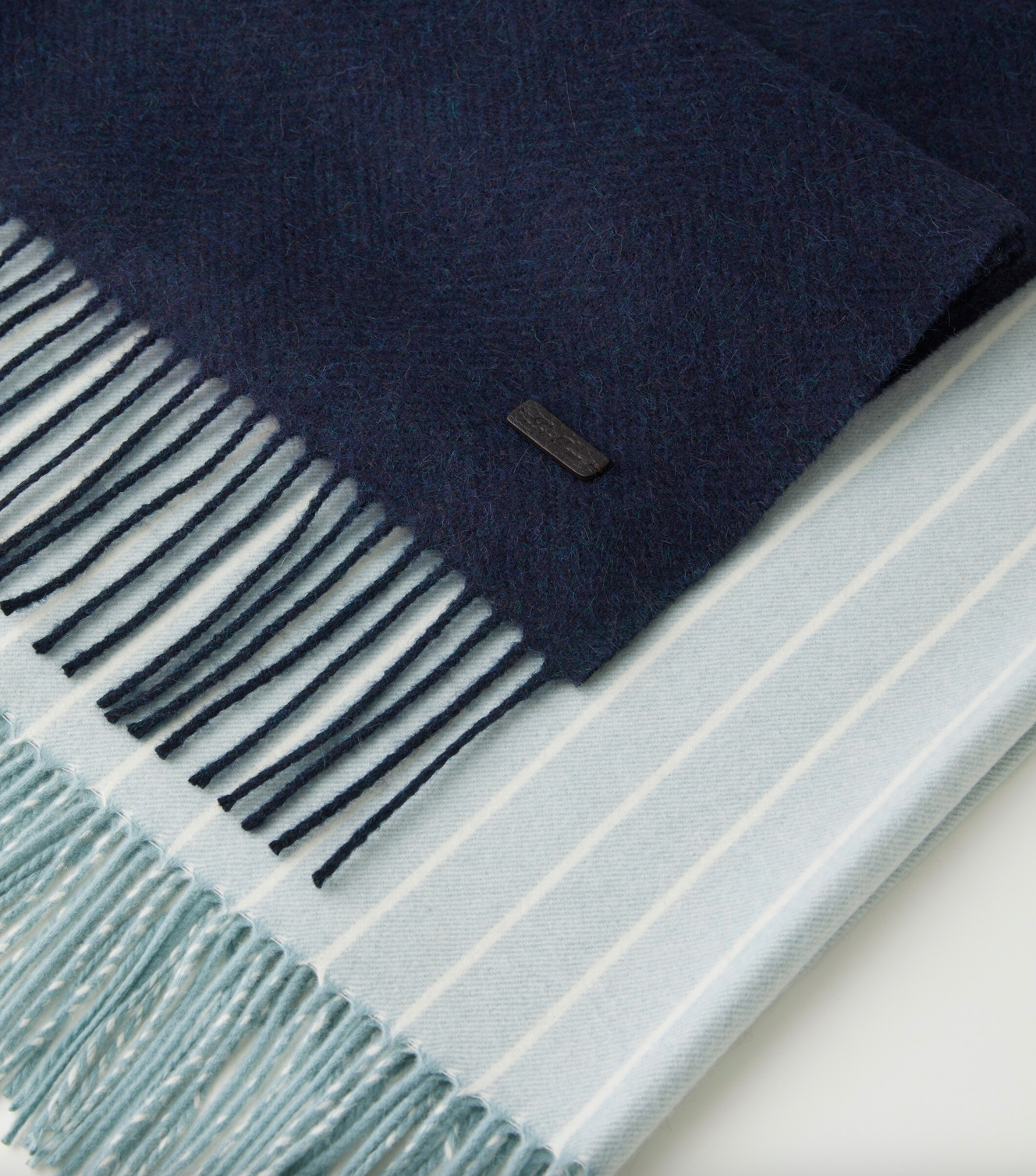 Loro Piana Pinstriped cashmere throw