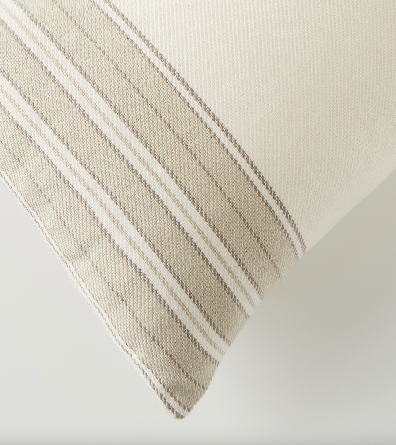 Loro Piana Suitcase Striped Cotton & Cashmere Cushion