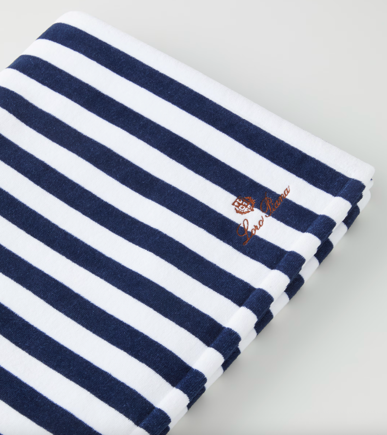 Loro Piana Striped cotton terry beach towel