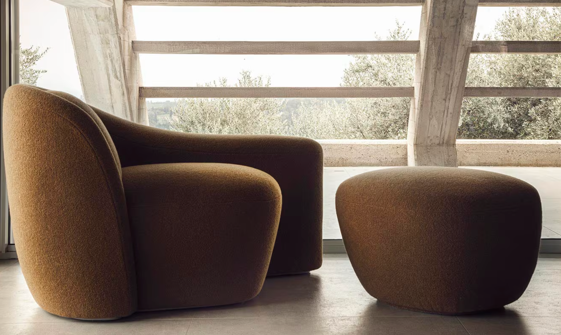 Loro Piana The Palm Chaise Longue & Ottoman