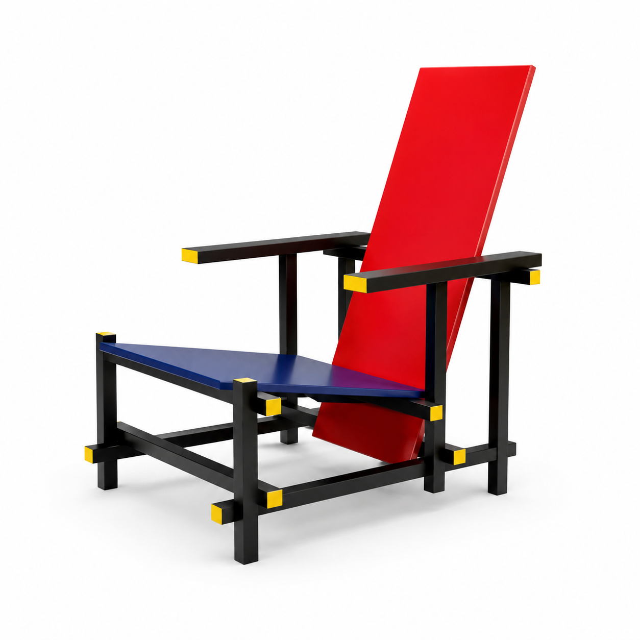 Cassina Red and Blue Chair
