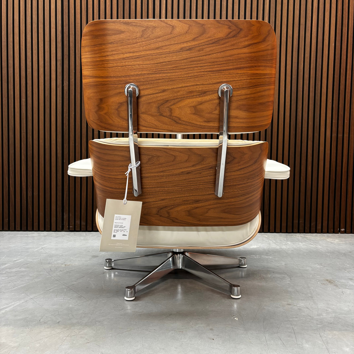 Vitra Eames Lounge Chair | Dark Walnut & Snow Leather