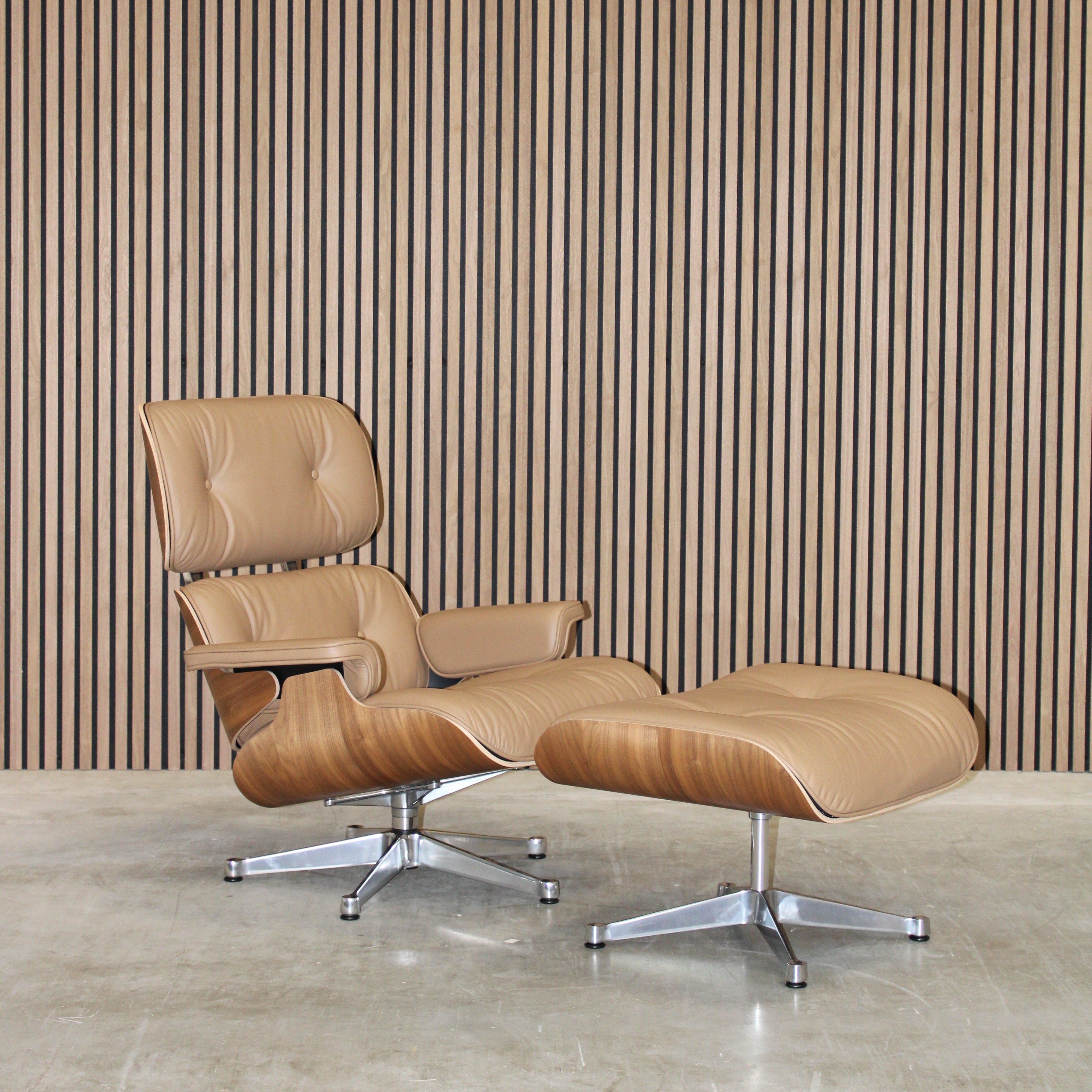 Vitra Eames Lounge Chair & Ottoman – Leather Premium F Camel