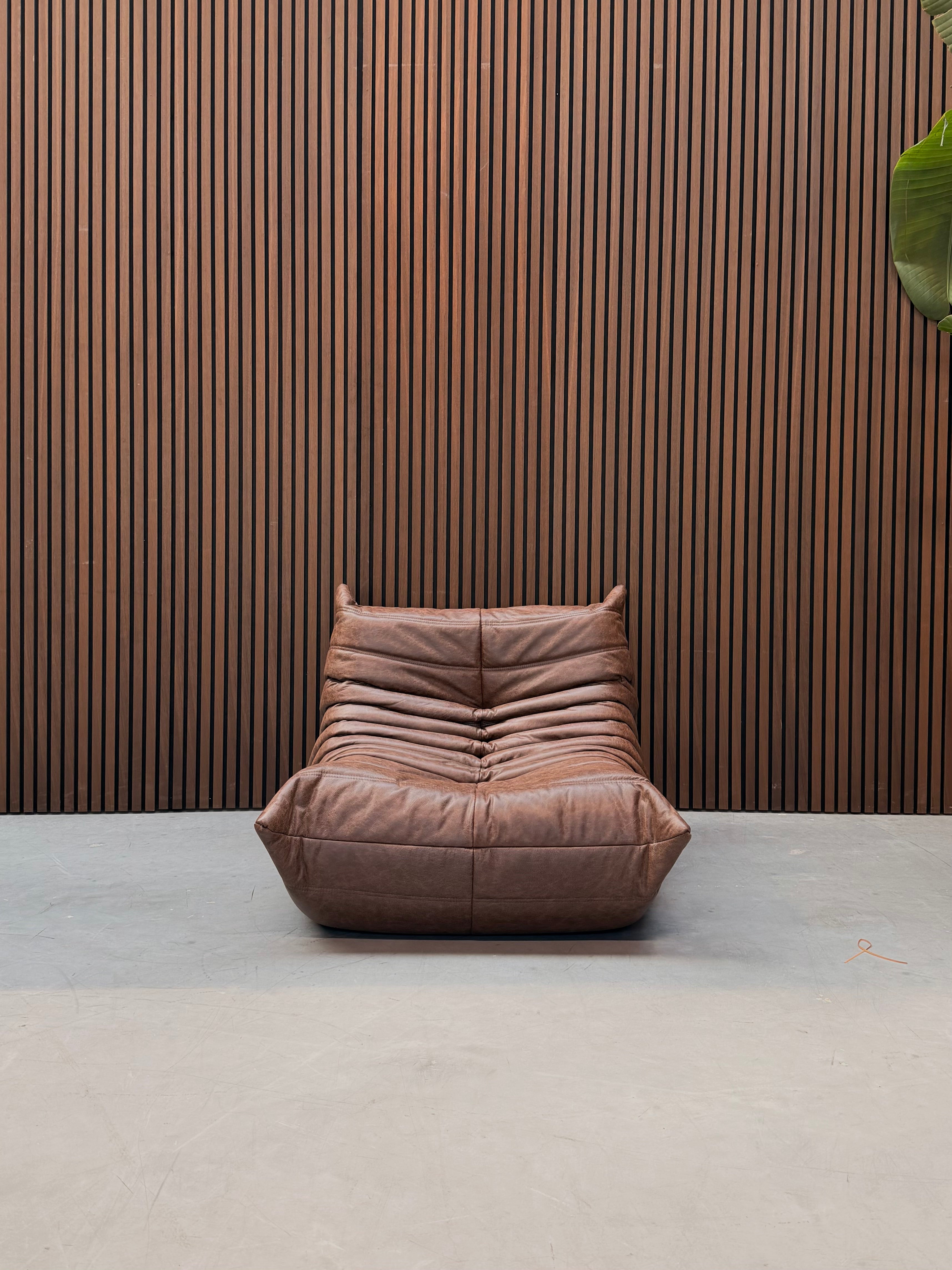 Togo Lounge Chair - One-seater Naturel Leather Mocha