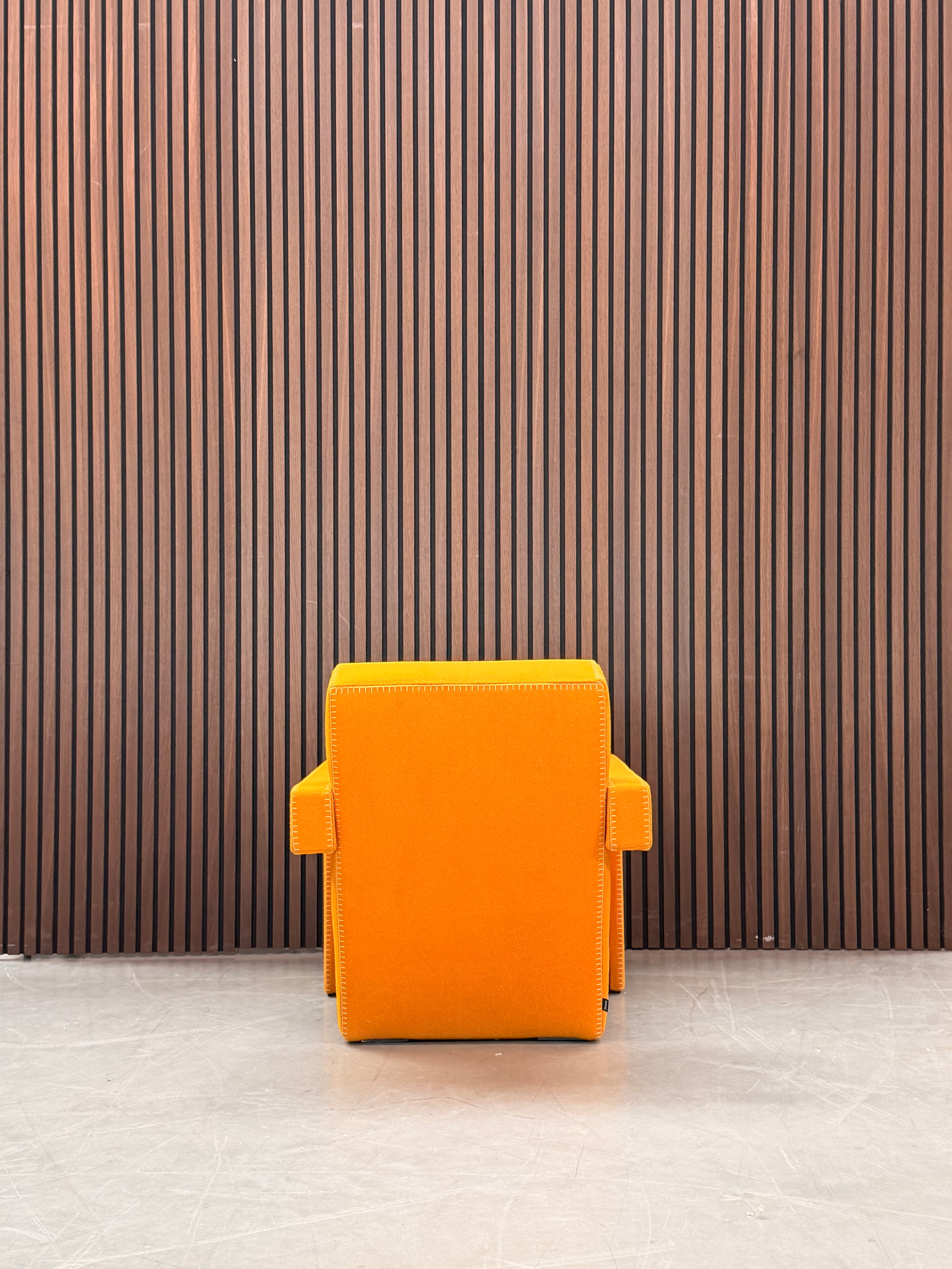 Cassina Utrecht Gerrit Thomas Rietveld Armchair Orange