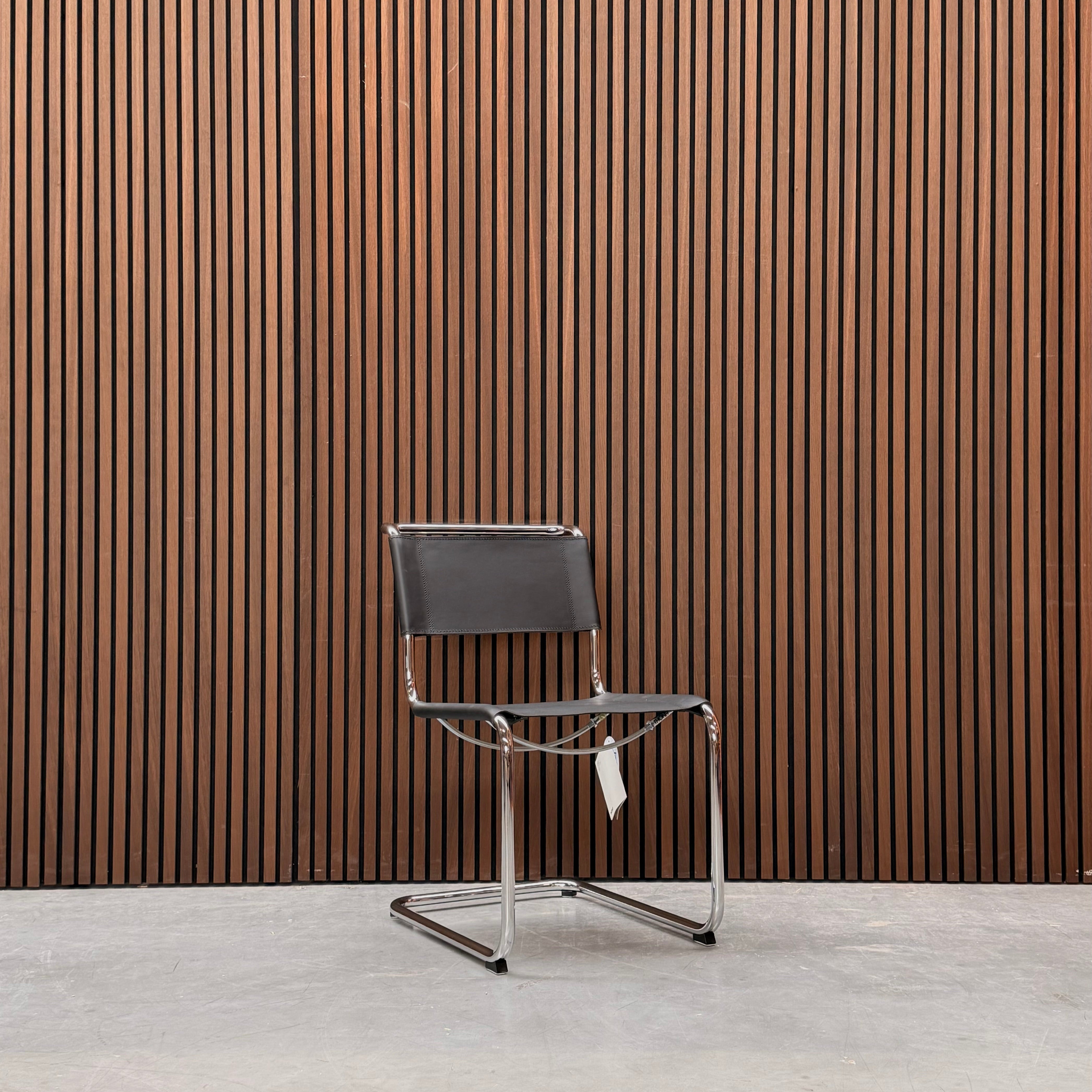 Thonet S 33 Chair – Black Butt Leather