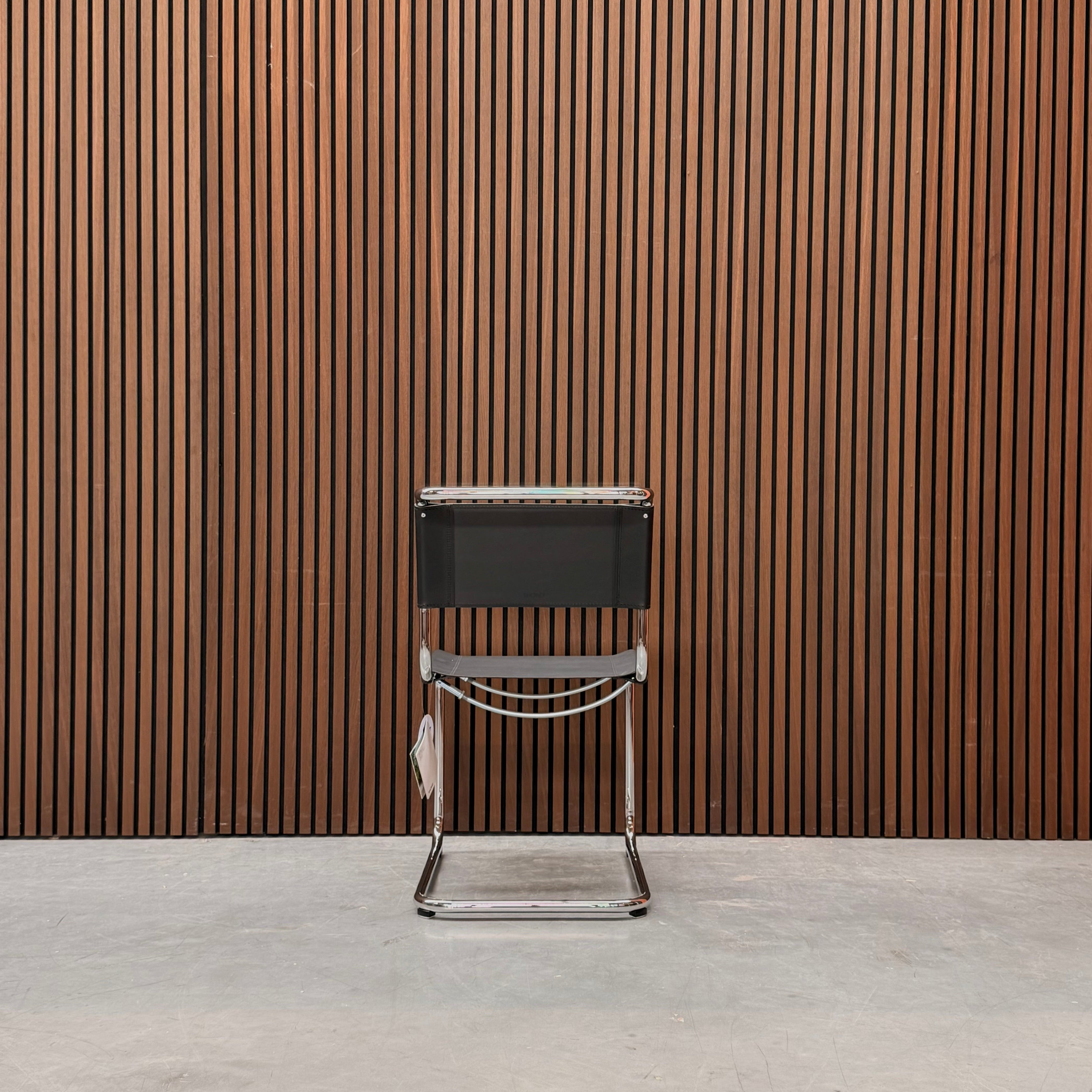 Thonet S 33 Chair – Black Butt Leather