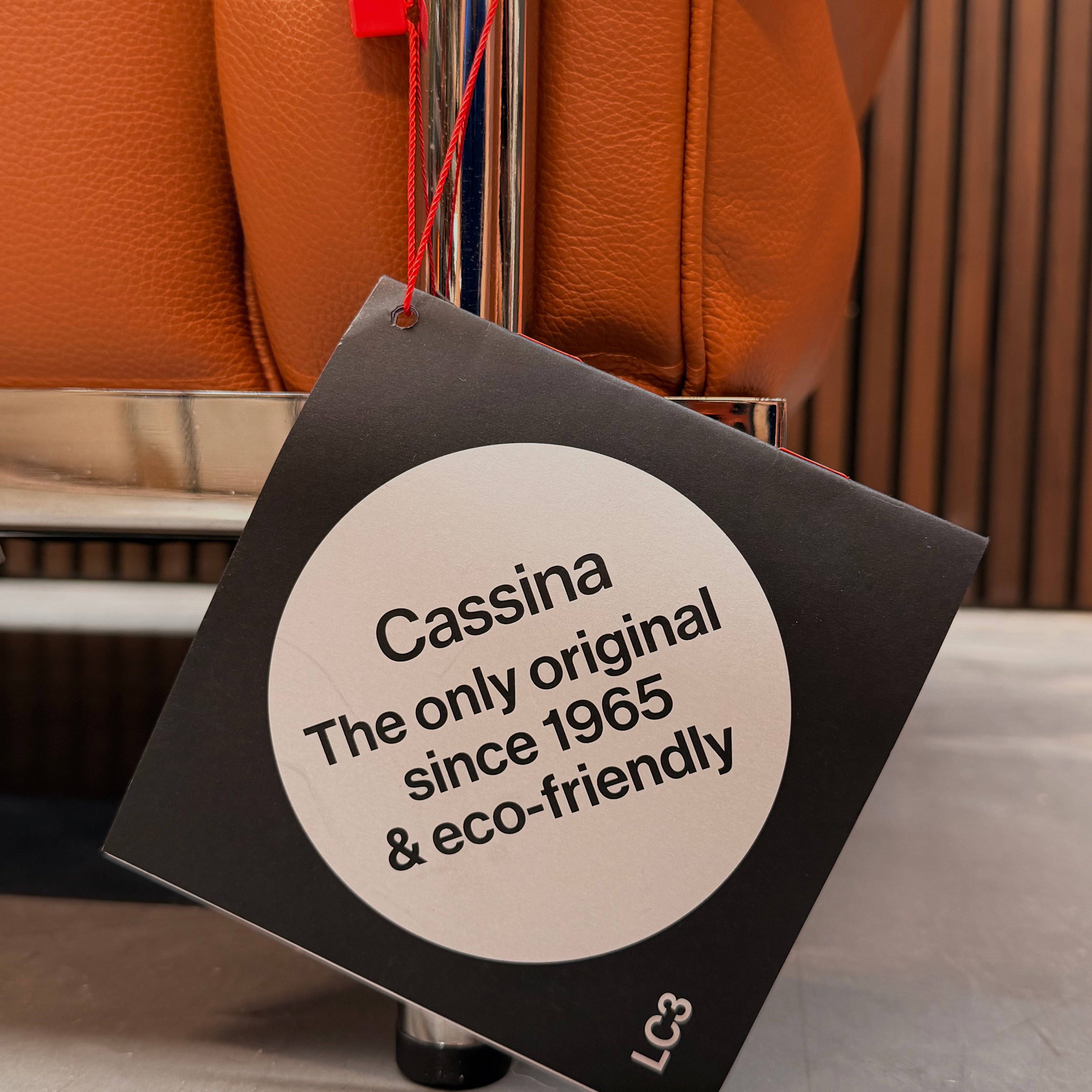 Cassina LC3 Armchair – Le Corbusier, Cognac Leather