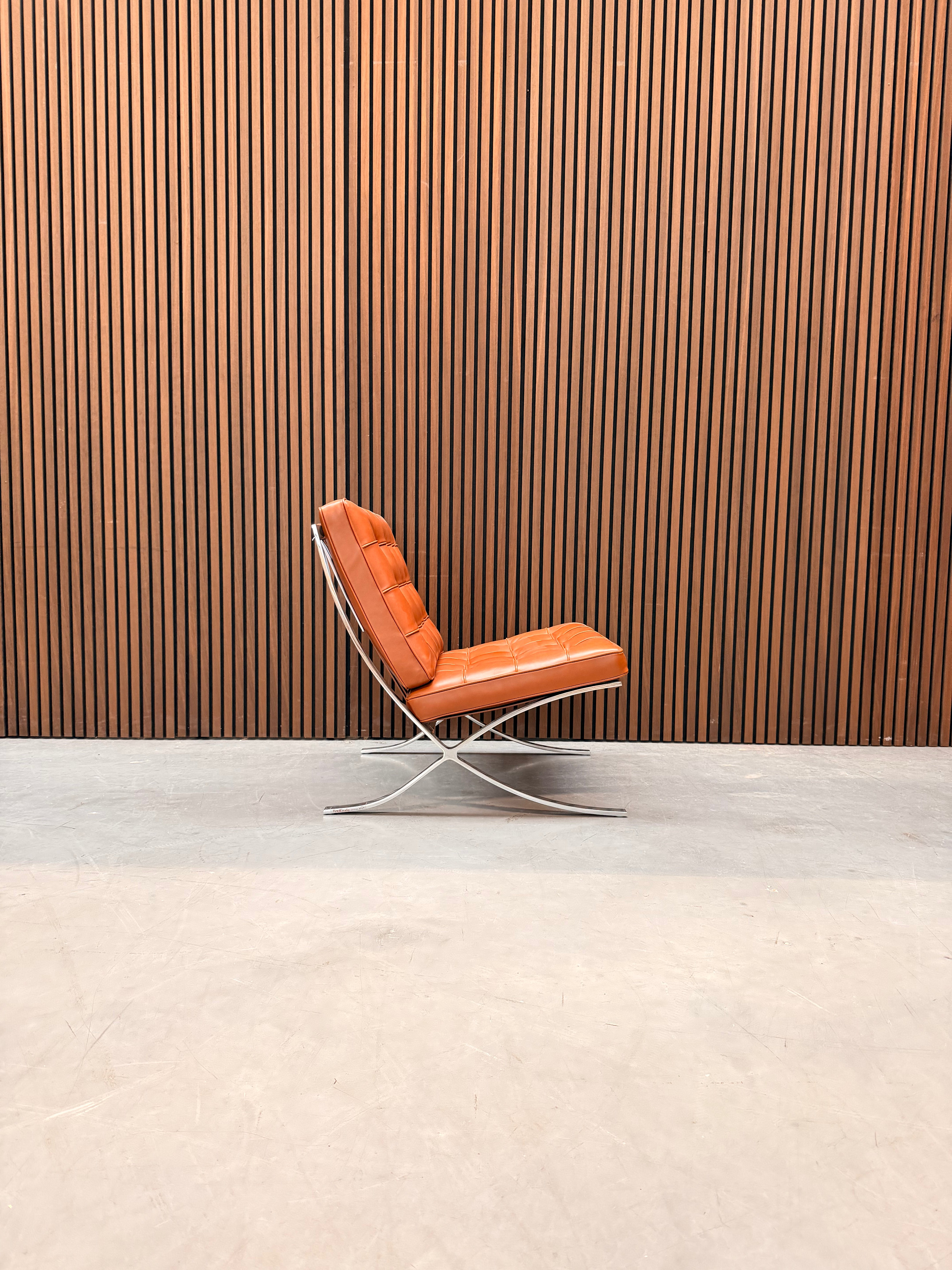 Knoll Barcelona Chair - Volo Leather Cognac