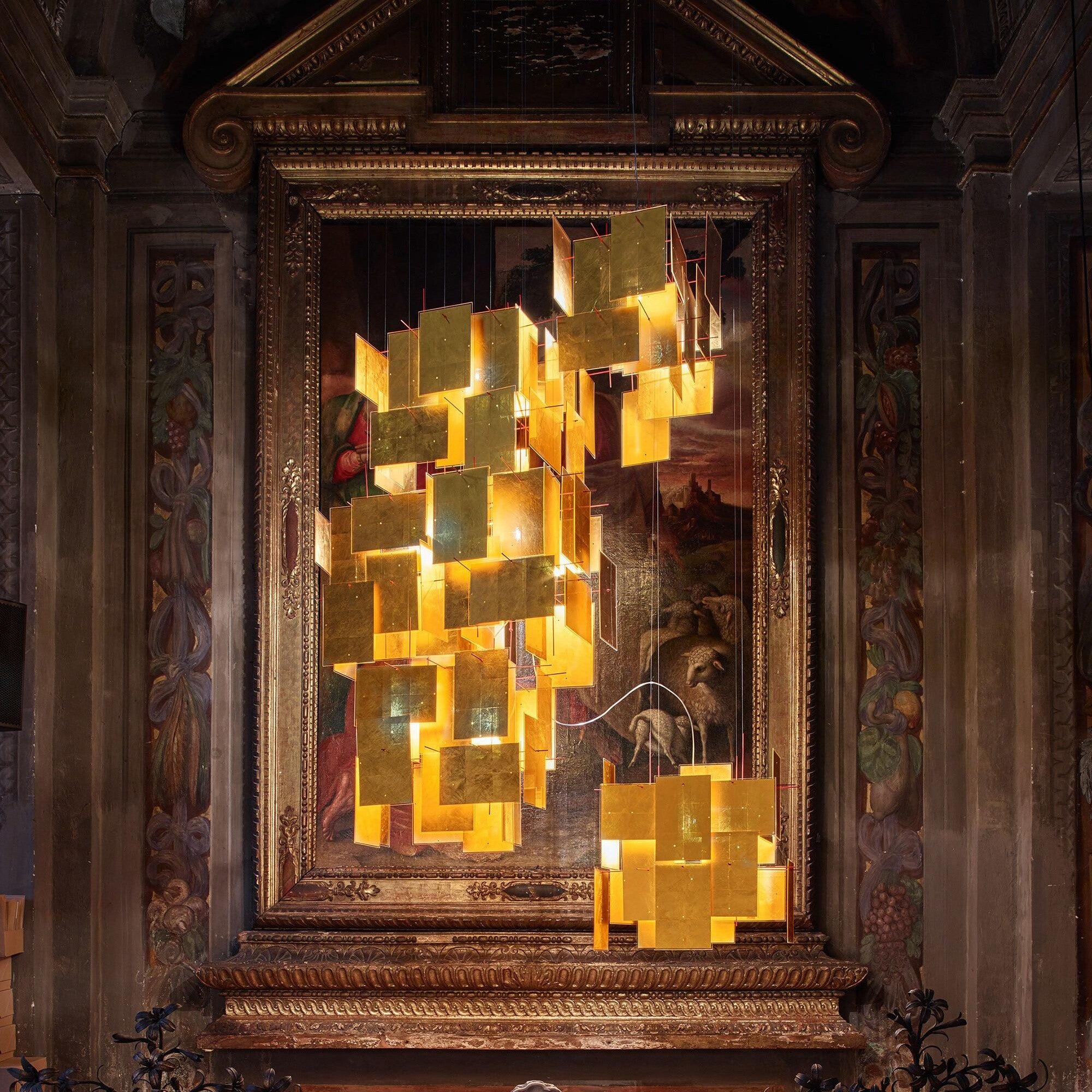 Ingo Maurer 1000 Karat Blau Suspension Lamp