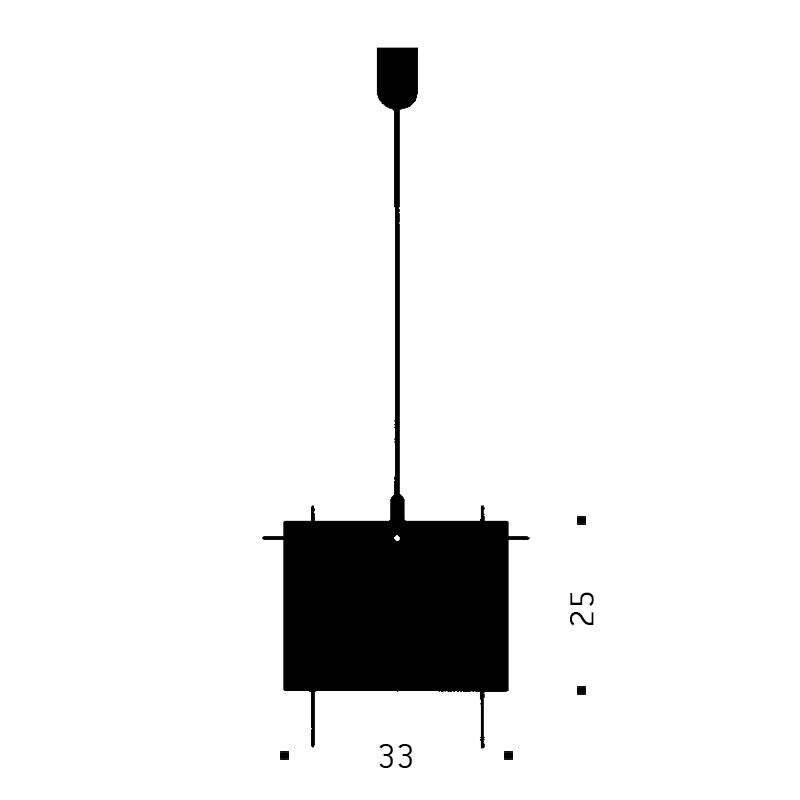 Ingo Maurer 24 Karat Blau Suspension Lamp