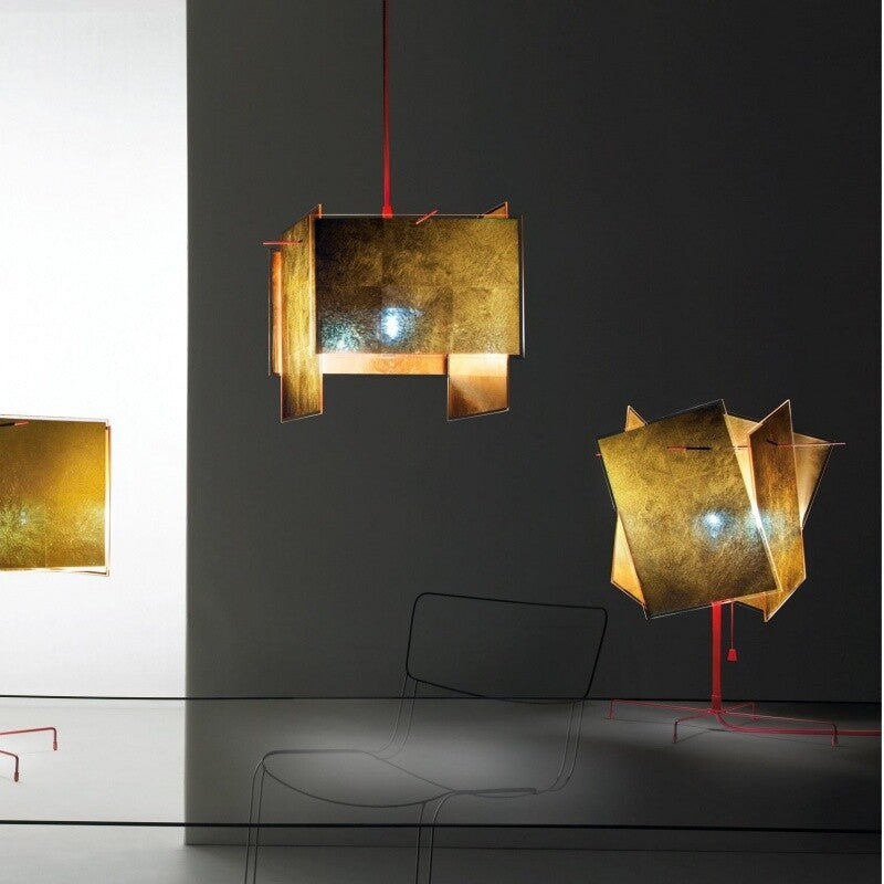 Ingo Maurer 24 Karat Blau Suspension Lamp