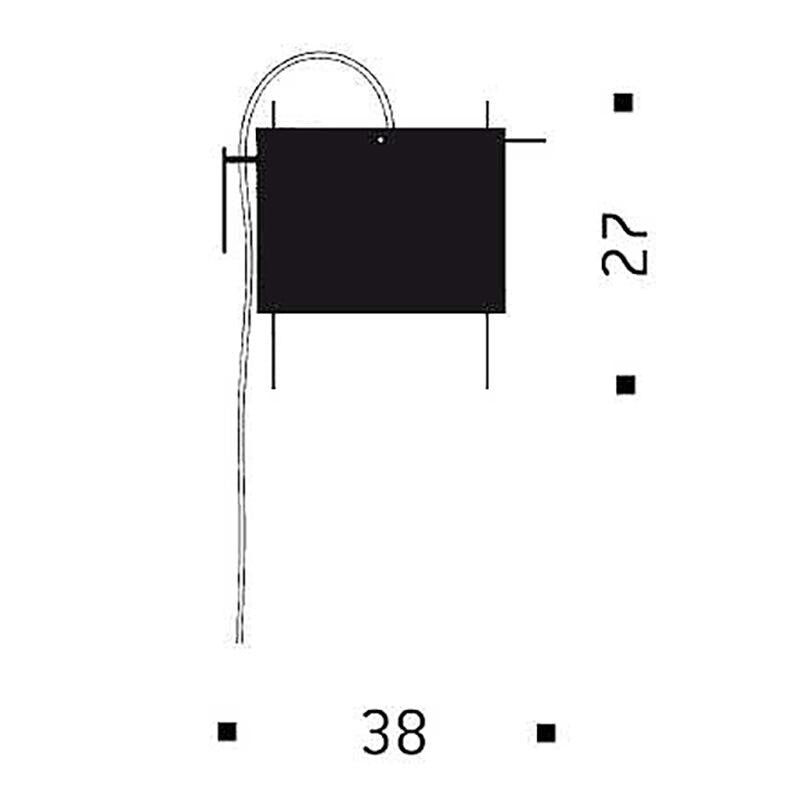 Ingo Maurer 24 Karat Blau Wall Lamp