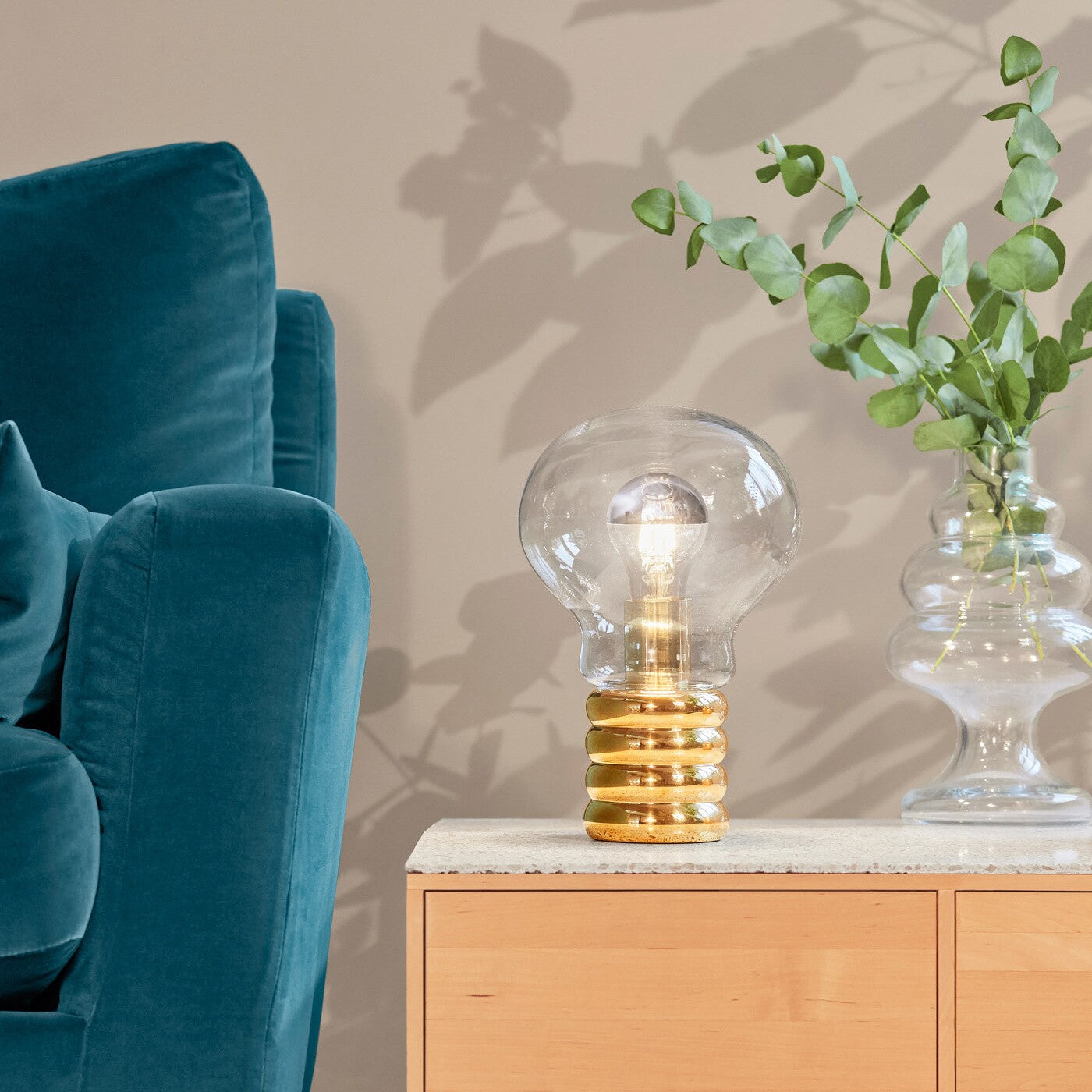 Ingo Maurer Bulb Brass Table Lamp