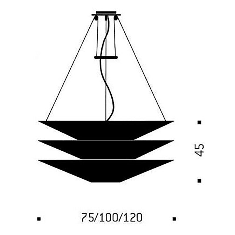 Ingo Maurer Floatation Suspension Lamp