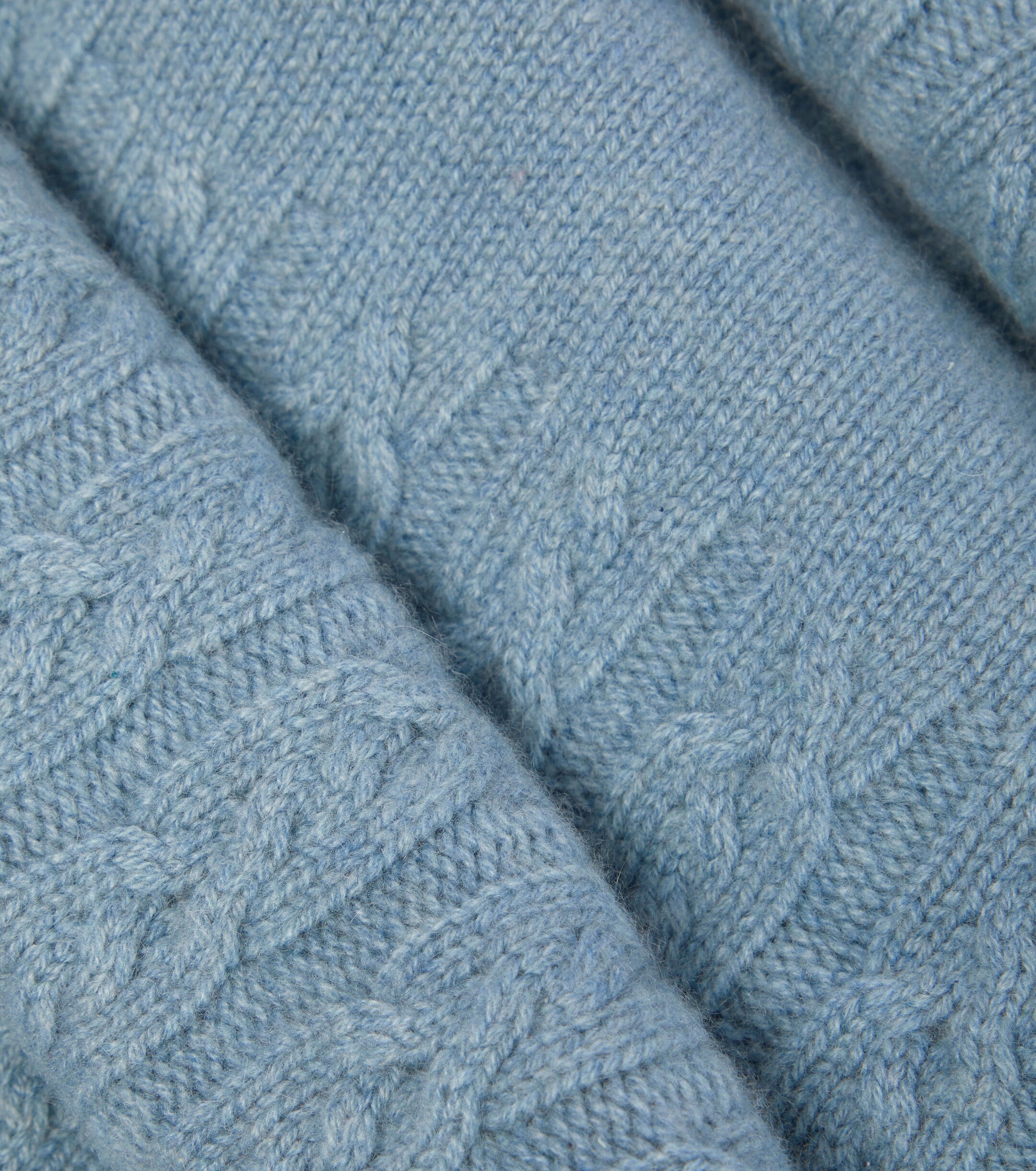 Loro Piana Cable-knit cashmere blanket