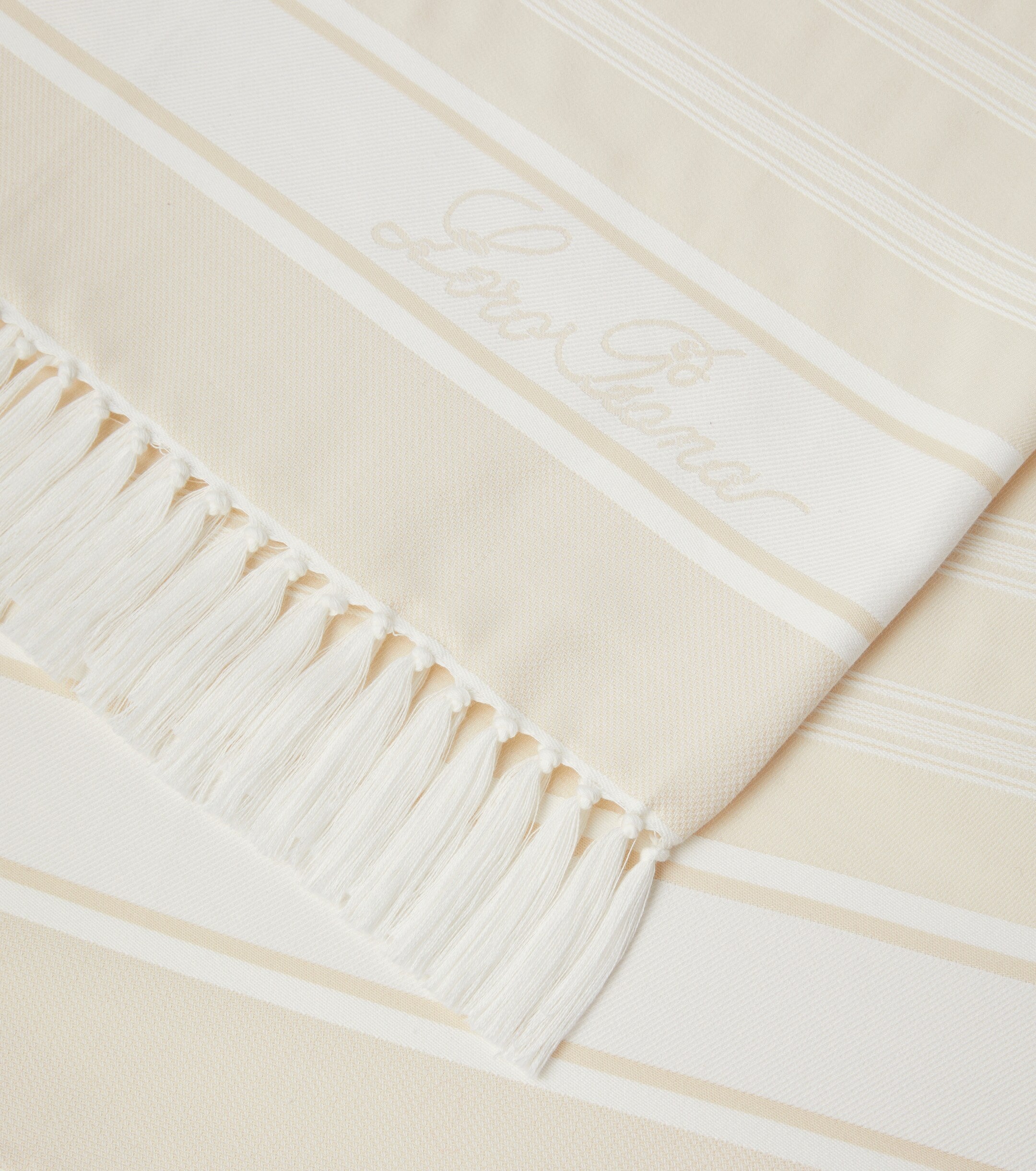Loro Piana Striped cotton beach towel