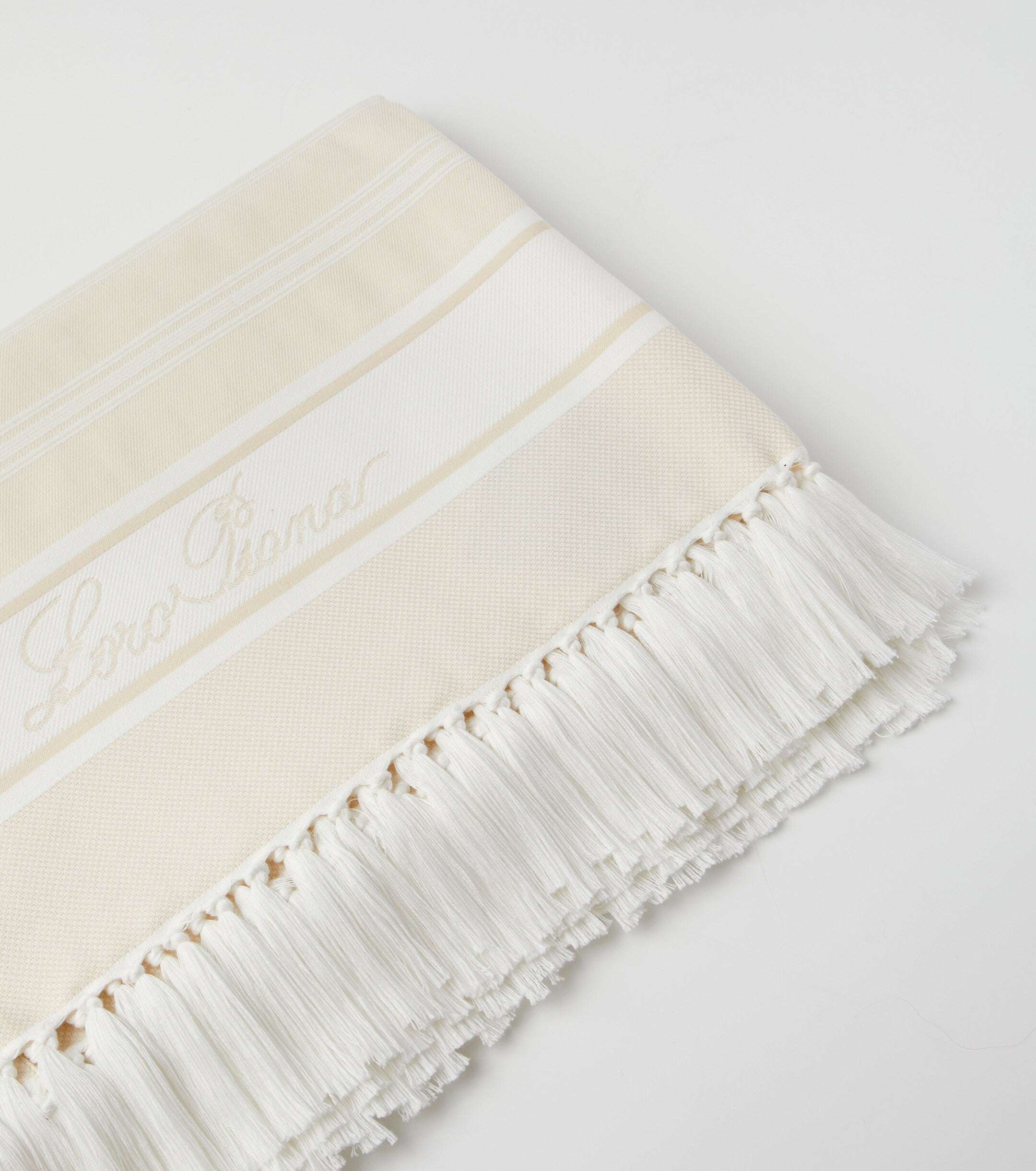 Loro Piana Striped cotton beach towel
