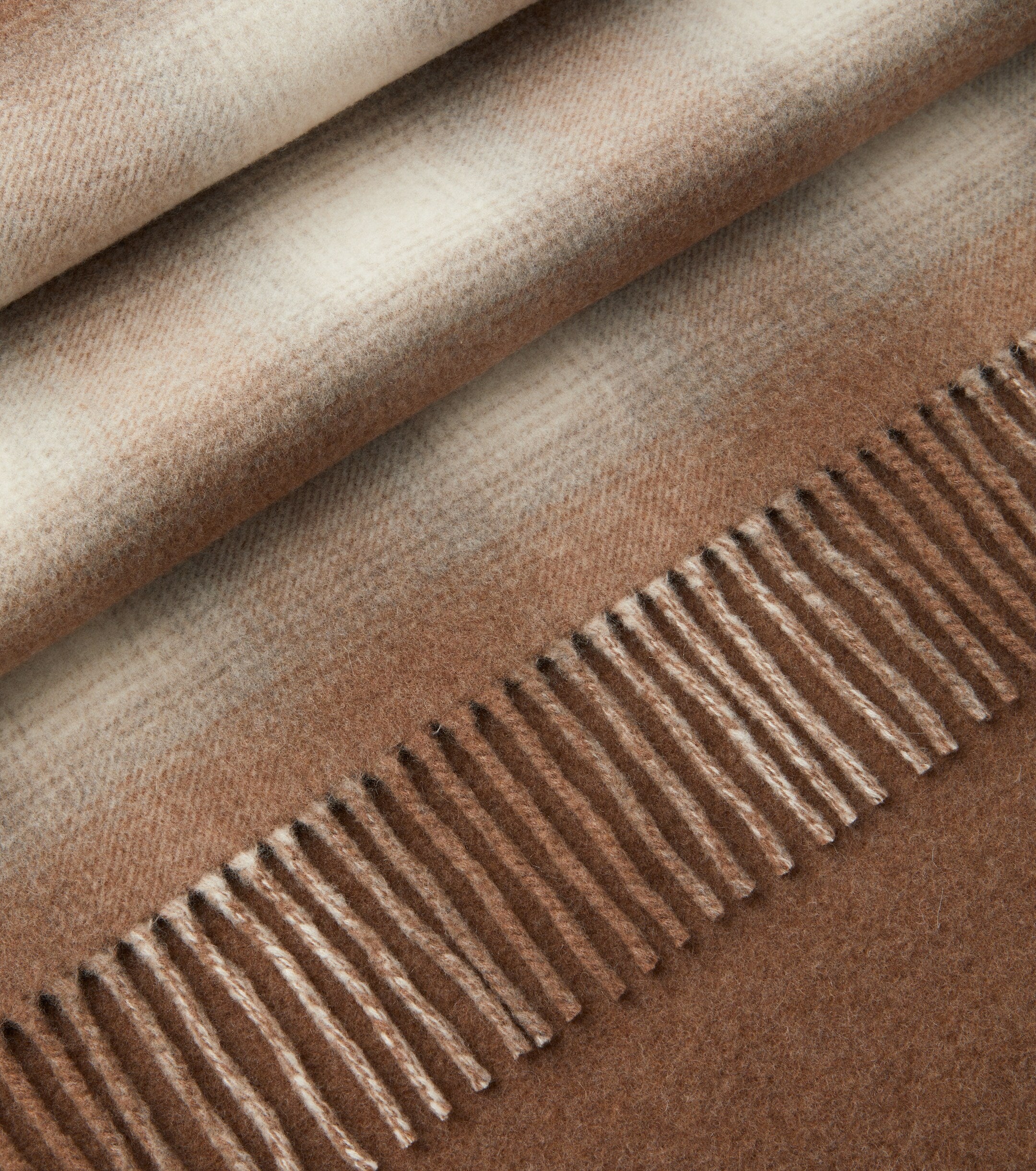 Loro Piana Plaid wool and cashmere flannel throw