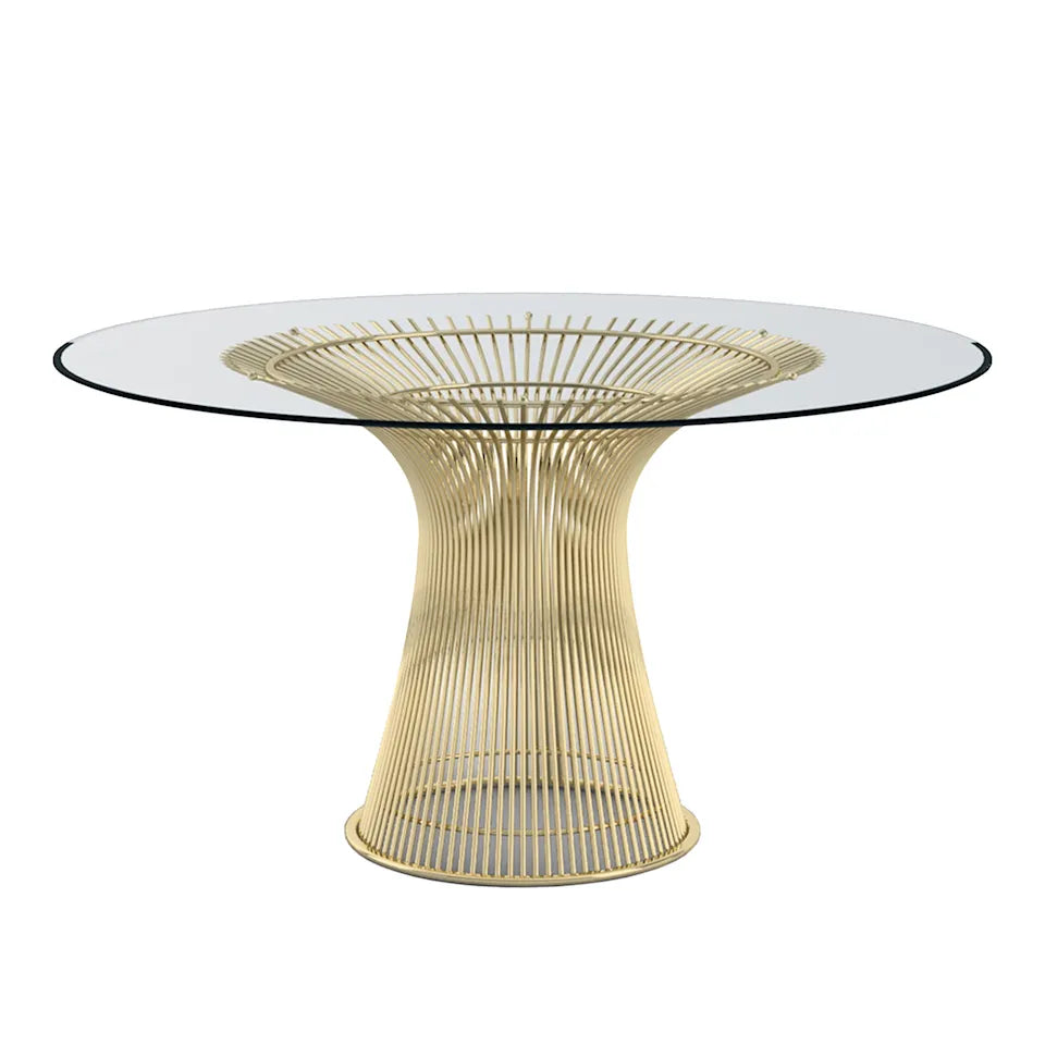 Knoll Platner eettafel 18k goud