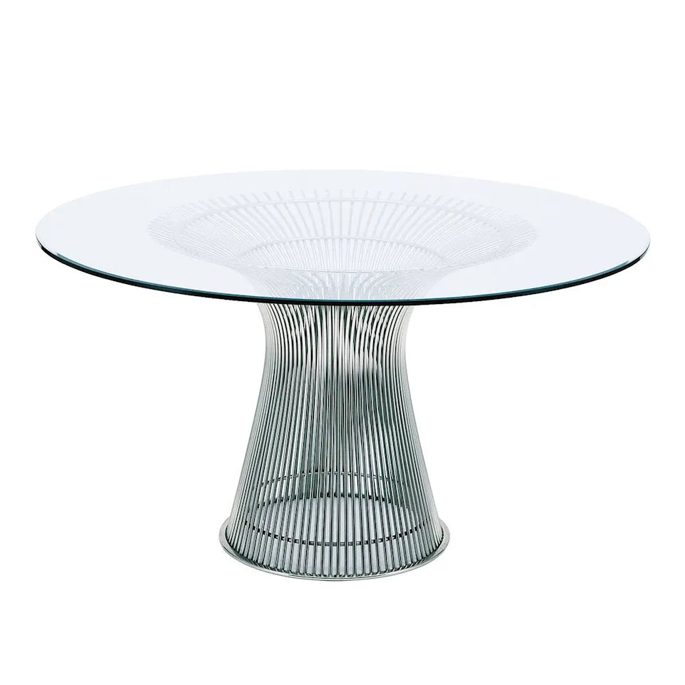 Knoll Platner spisebord poleret nikkel
