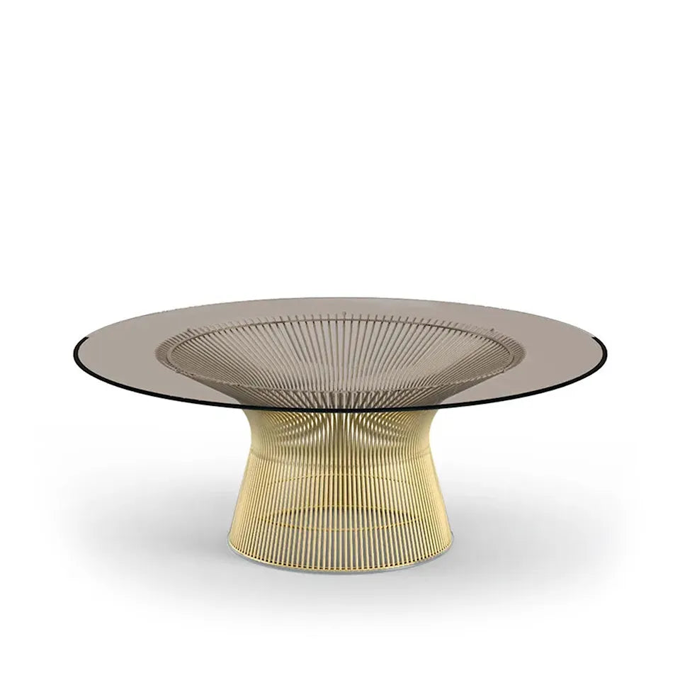 Knoll Platner salontafel Ø 107 cm 18K Goud