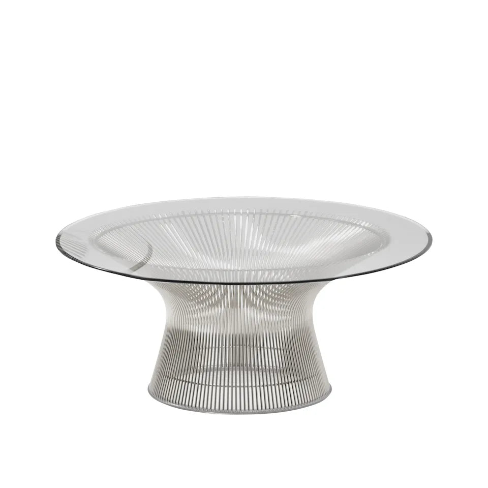 Knoll Platner sofabord Ø 92 cm poleret nikkel