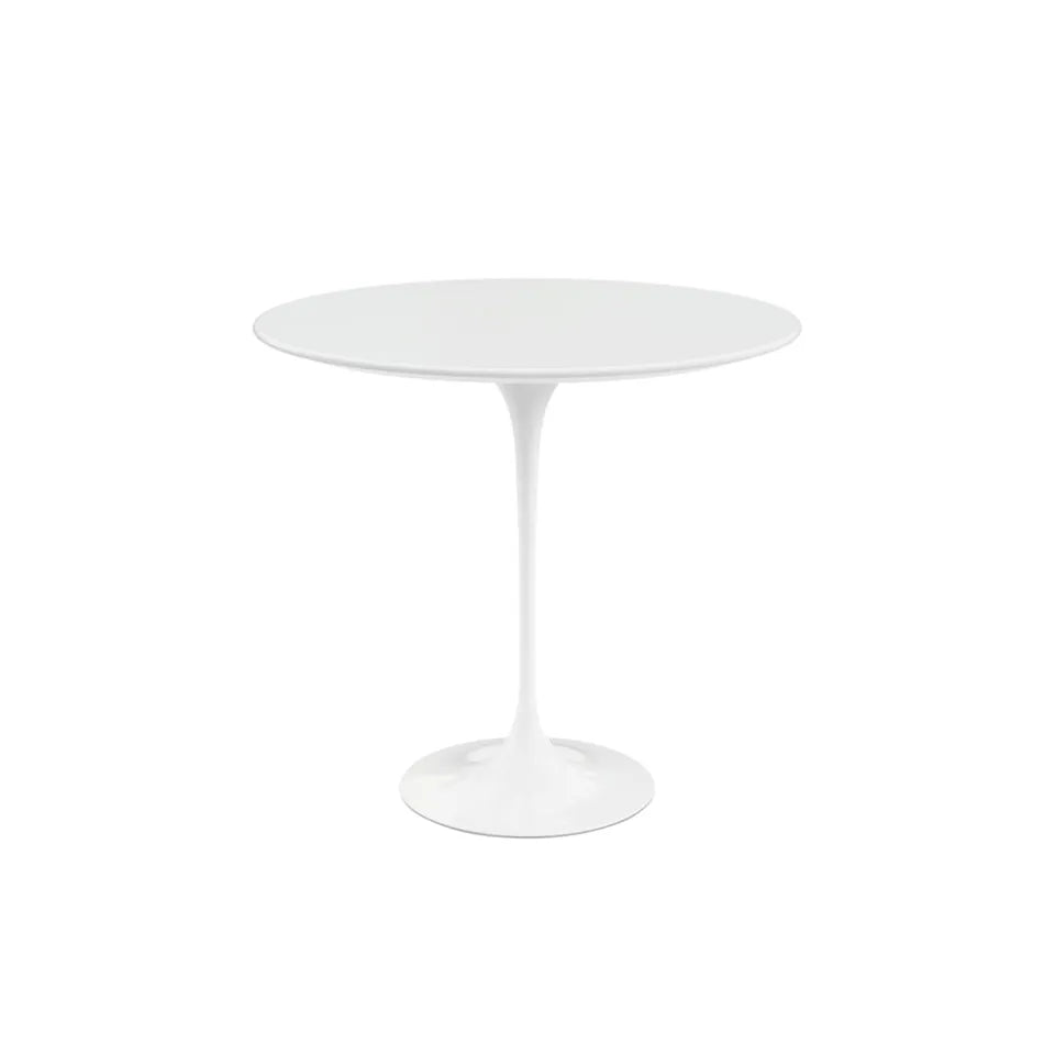 Knoll Saarinen ovalt sidebord hvidt