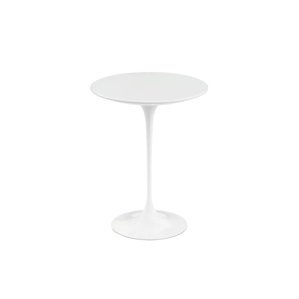 Knoll Saarinen Rundt sidebord Ø 41 cm Hvid