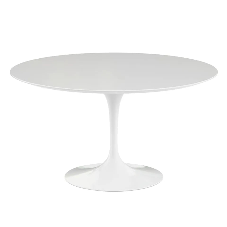 Knoll Saarinen rundt spisebord Ø 137 cm hvid