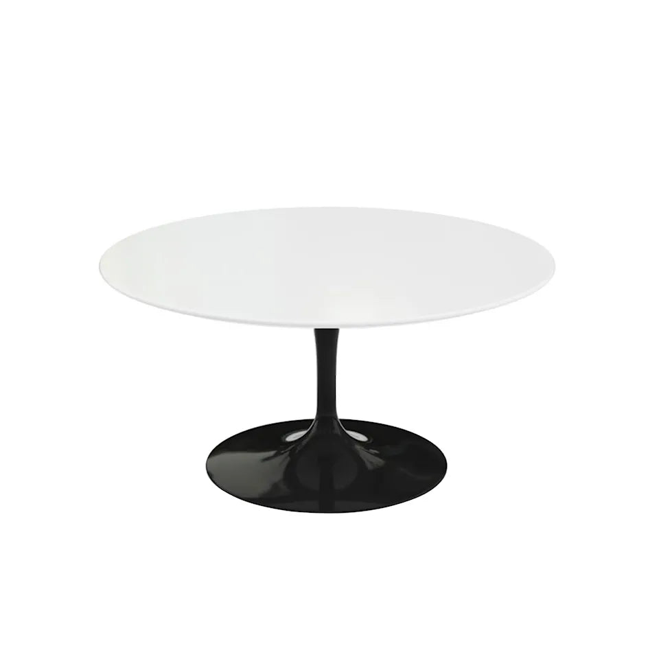 Knoll Saarinen Rundt sofabord Ø 91 cm Sort