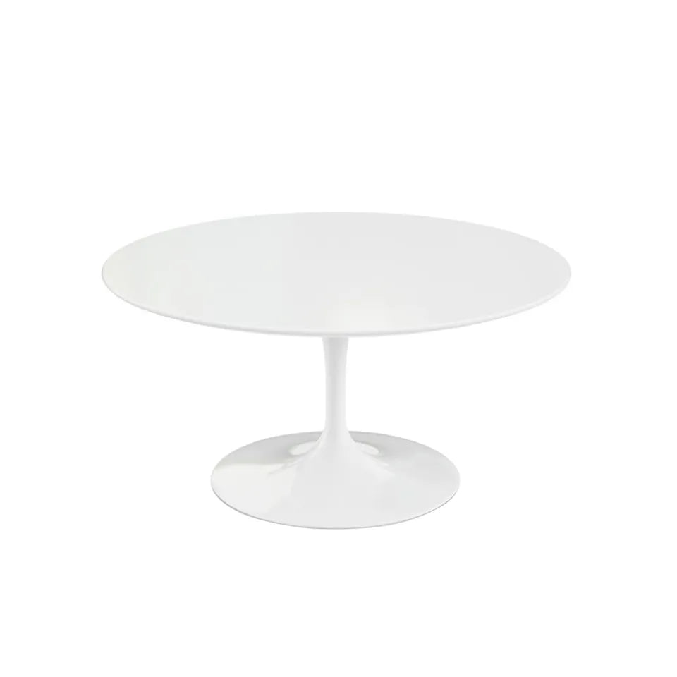 Knoll Saarinen Rundt sofabord Ø 91 cm Hvid