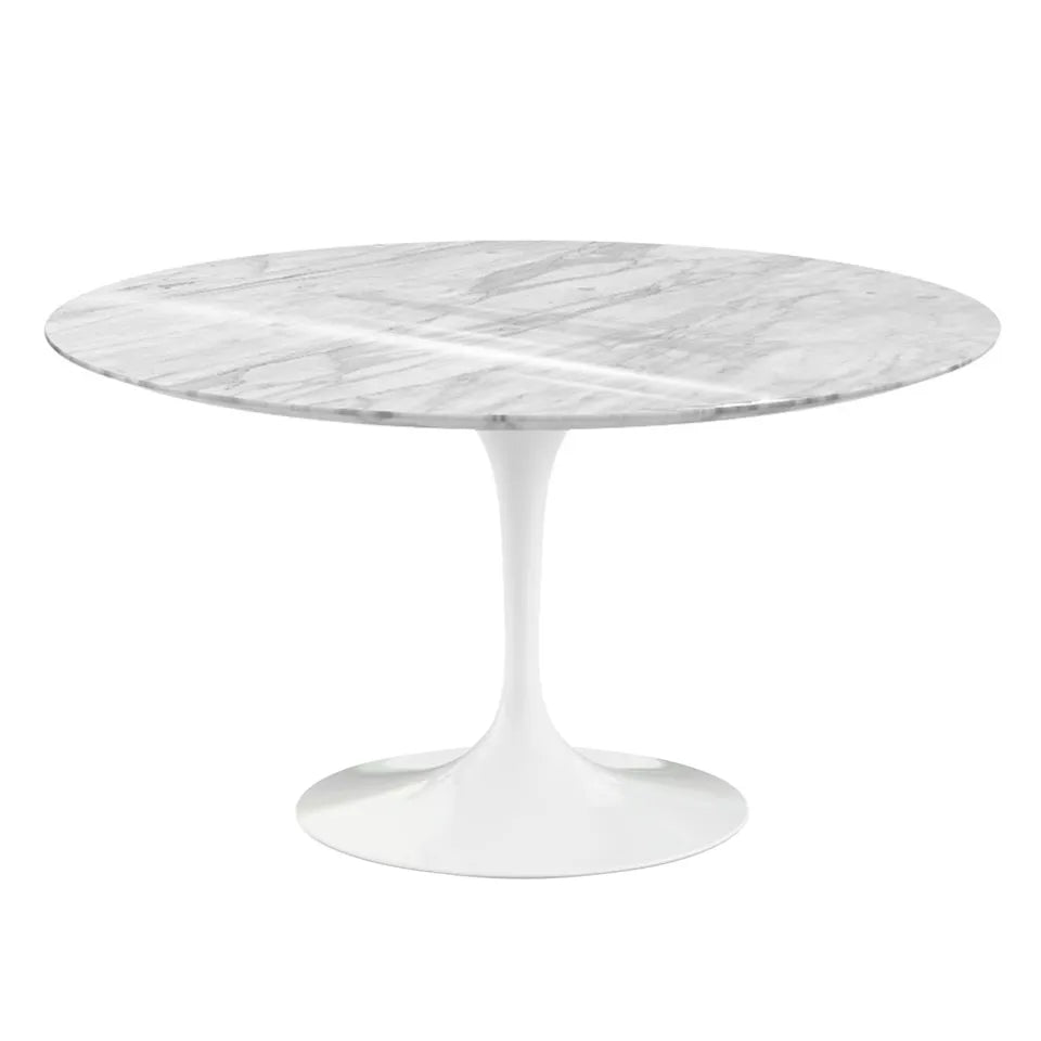 Knoll Saarinen rundt spisebord Ø 137 cm hvid
