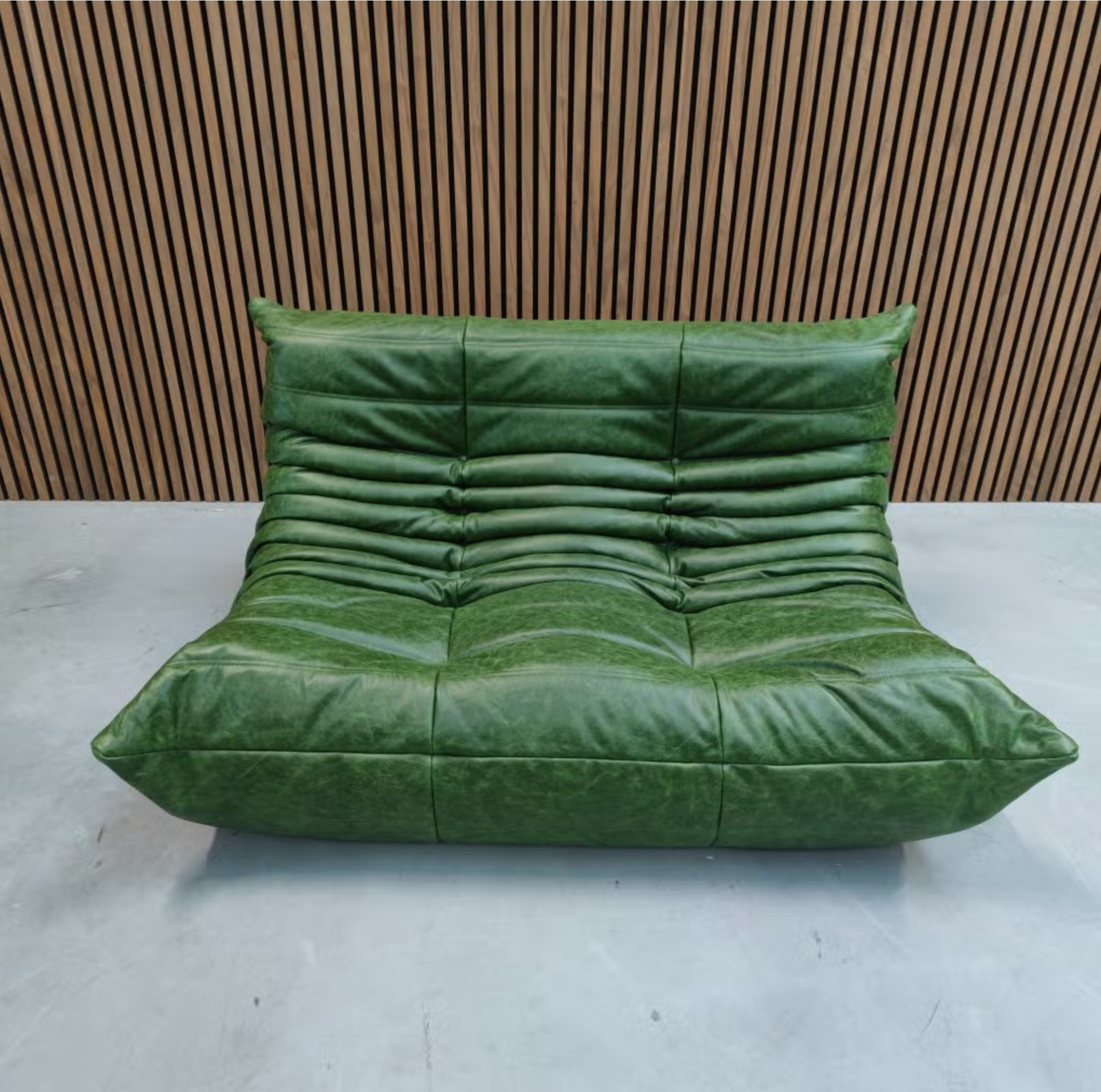 Ligne Roset Togo Modular Set – Green Leather