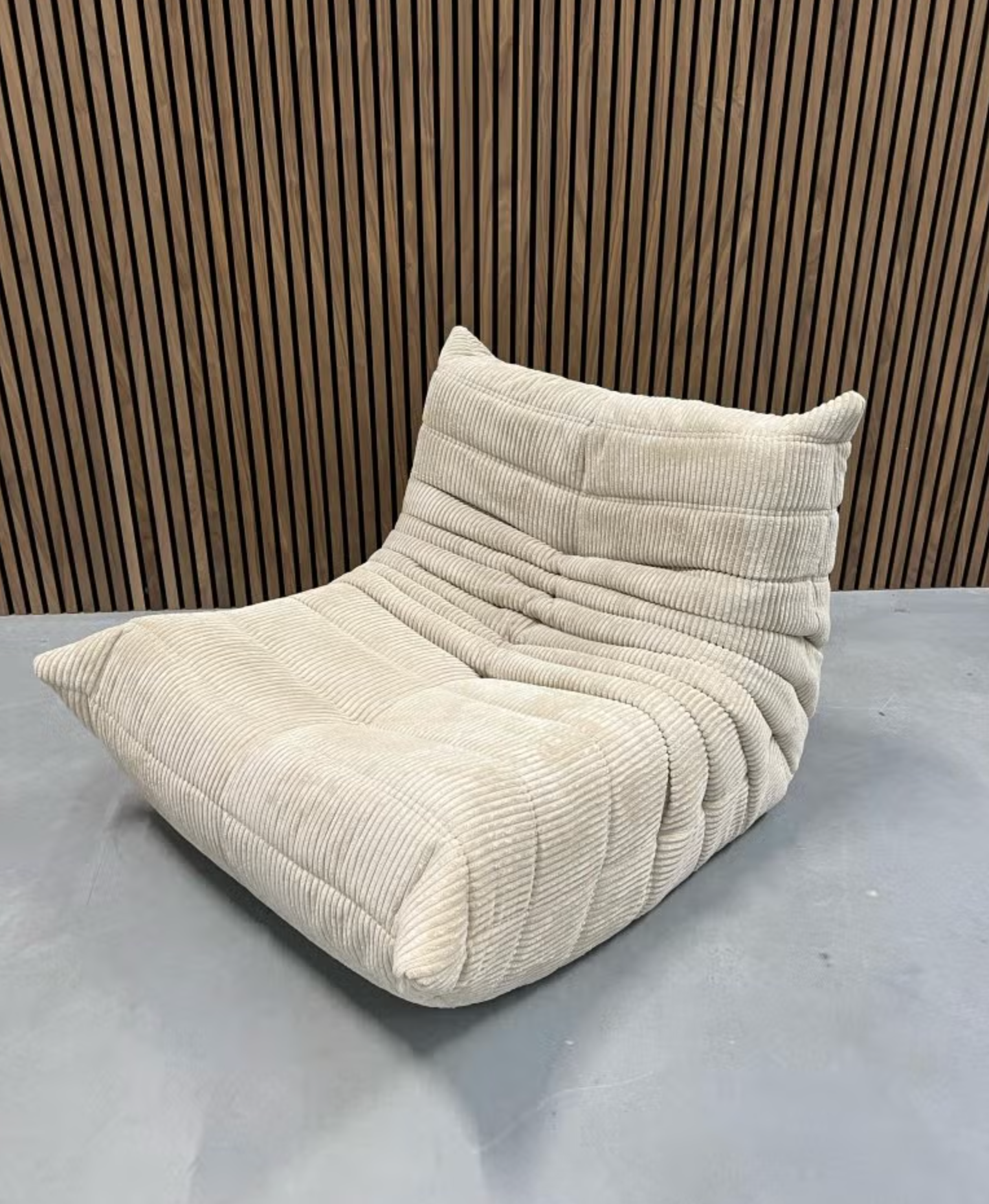 Togo Loungestoel - Tweezitsbank Beige Corduroy