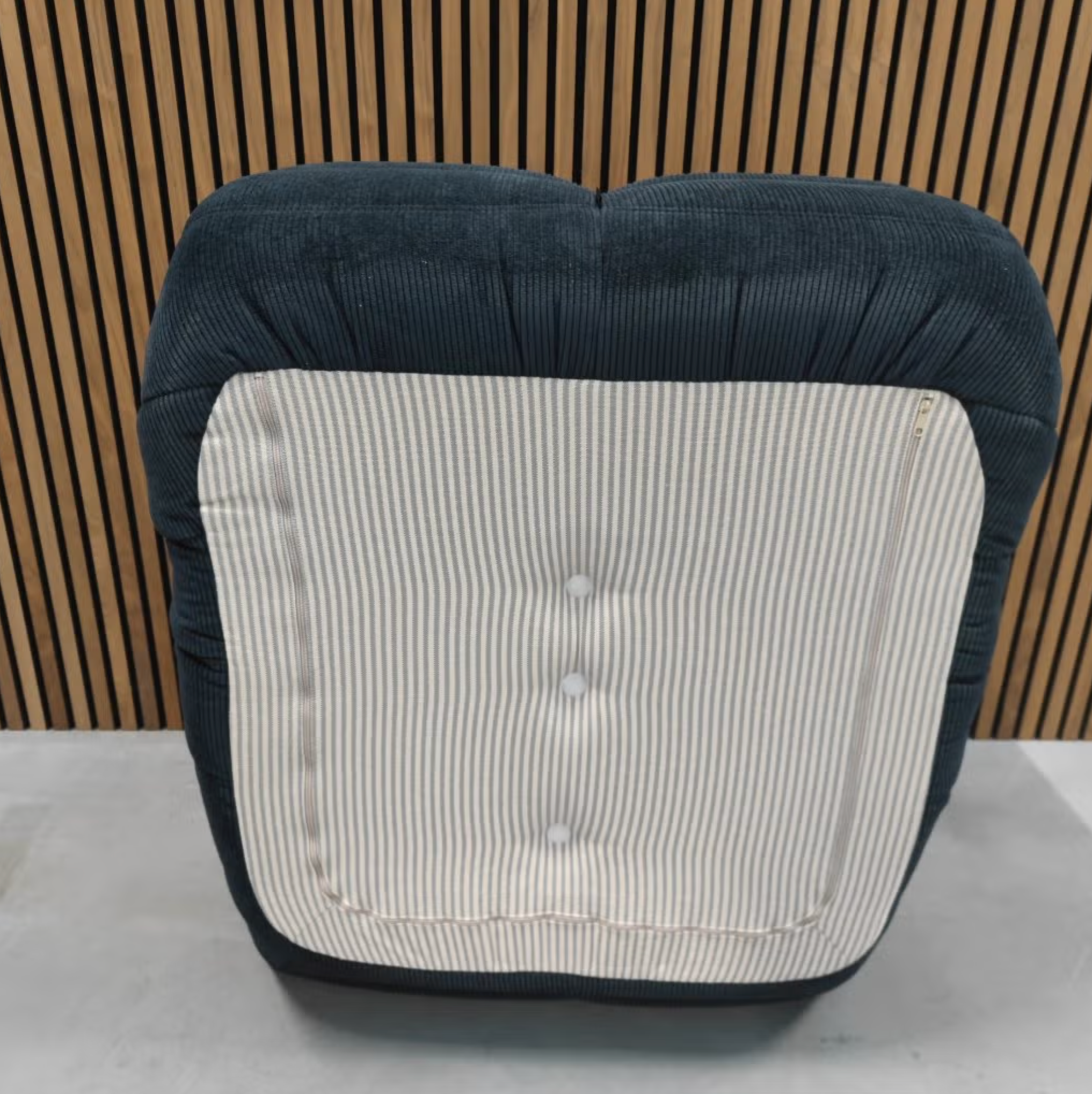 Ligne Roset Togo 1-Seater Sofa – Dark Blue Corduroy